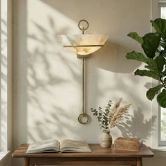 Tether Alabaster Wall Sconce