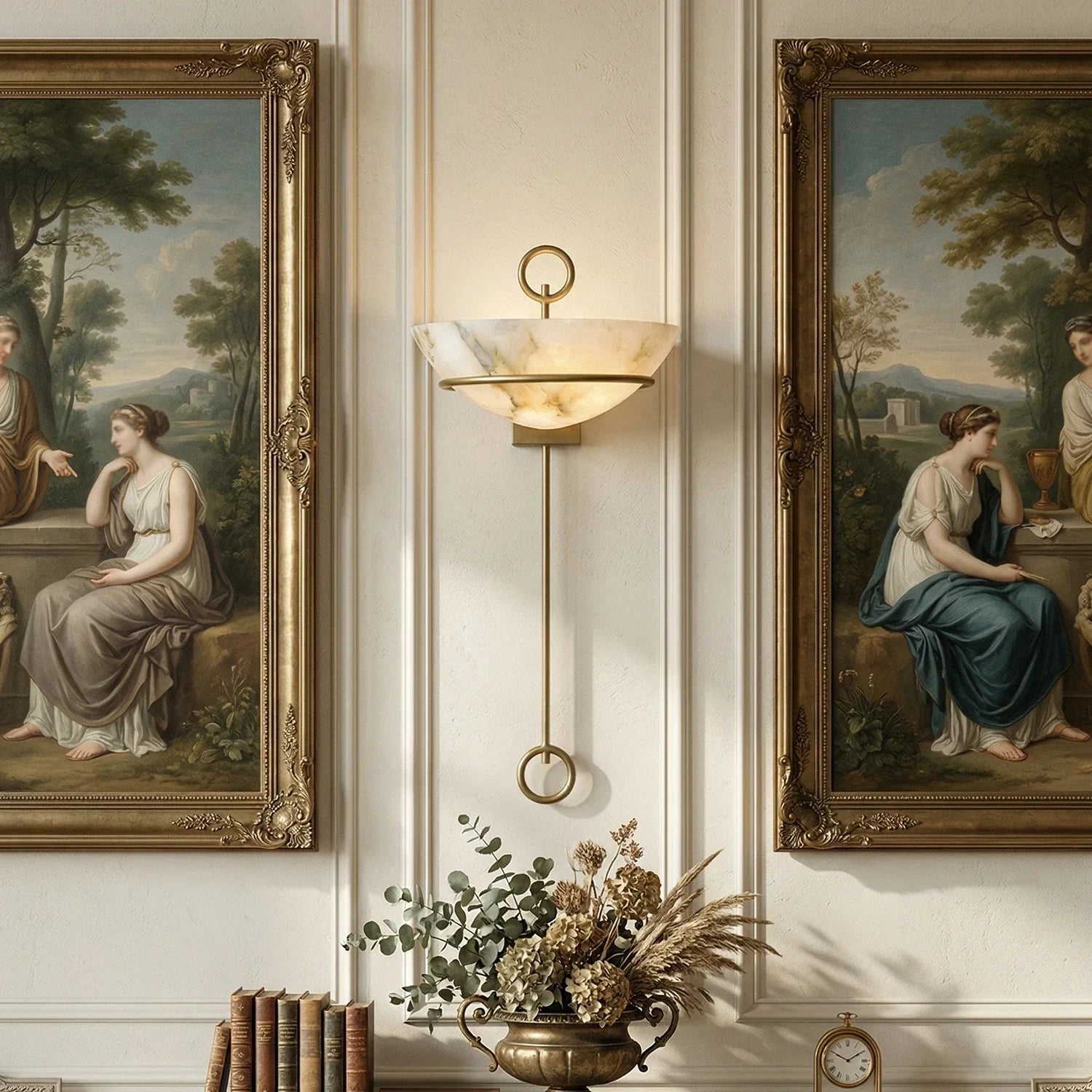 Tether Alabaster Wall Sconce
