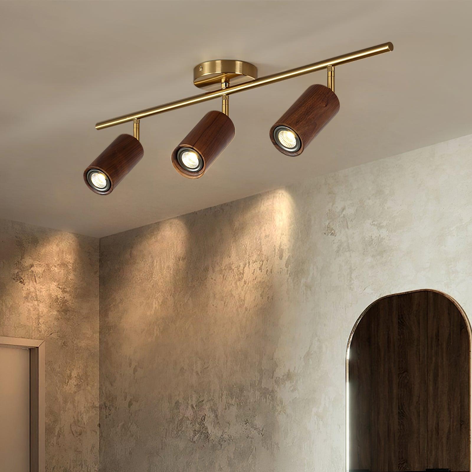 Thio Wooden Adjustable Ceiling Light
