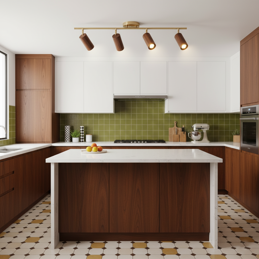 Thio Wooden Adjustable Ceiling Light
