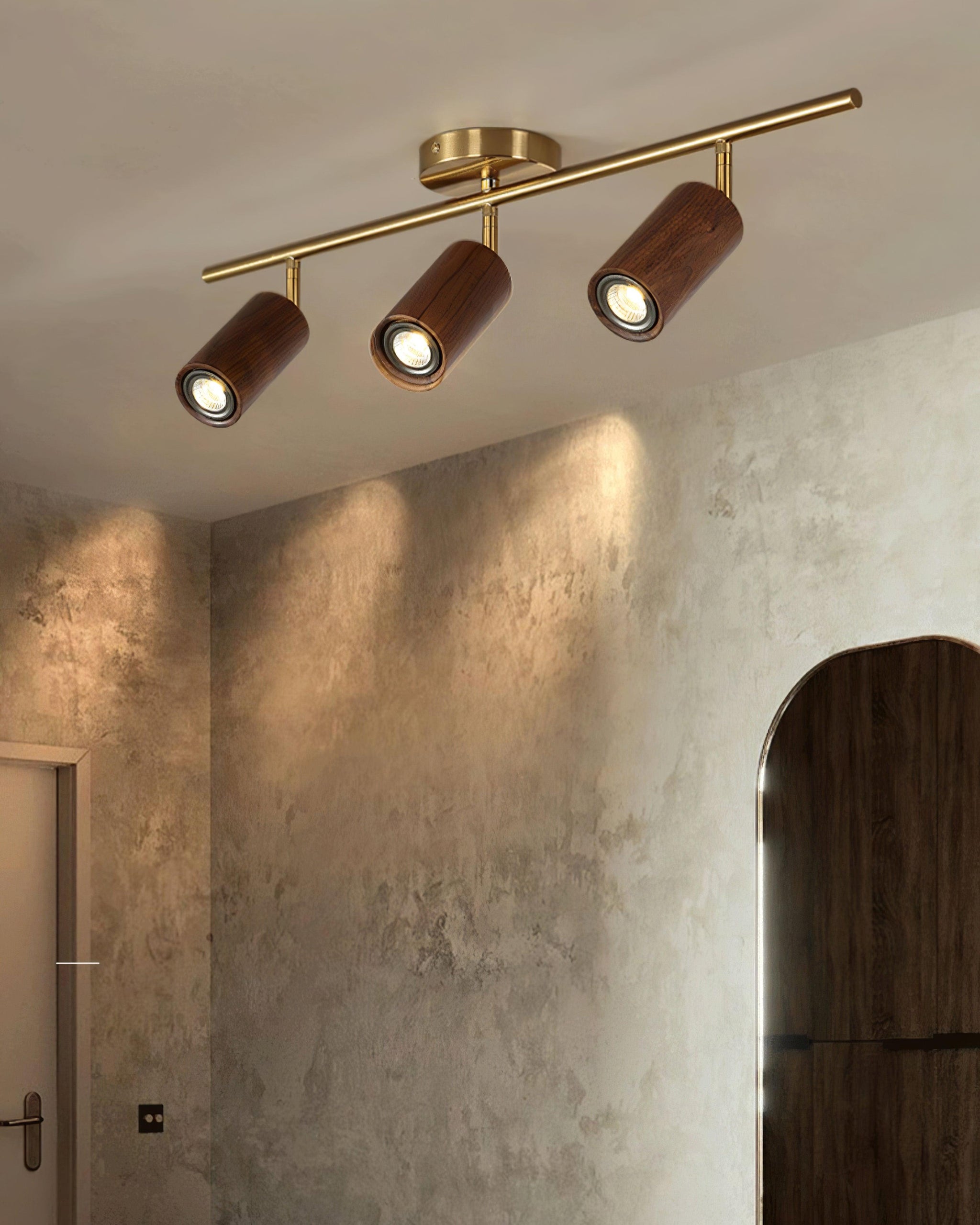 Thio Wooden Adjustable Ceiling Light
