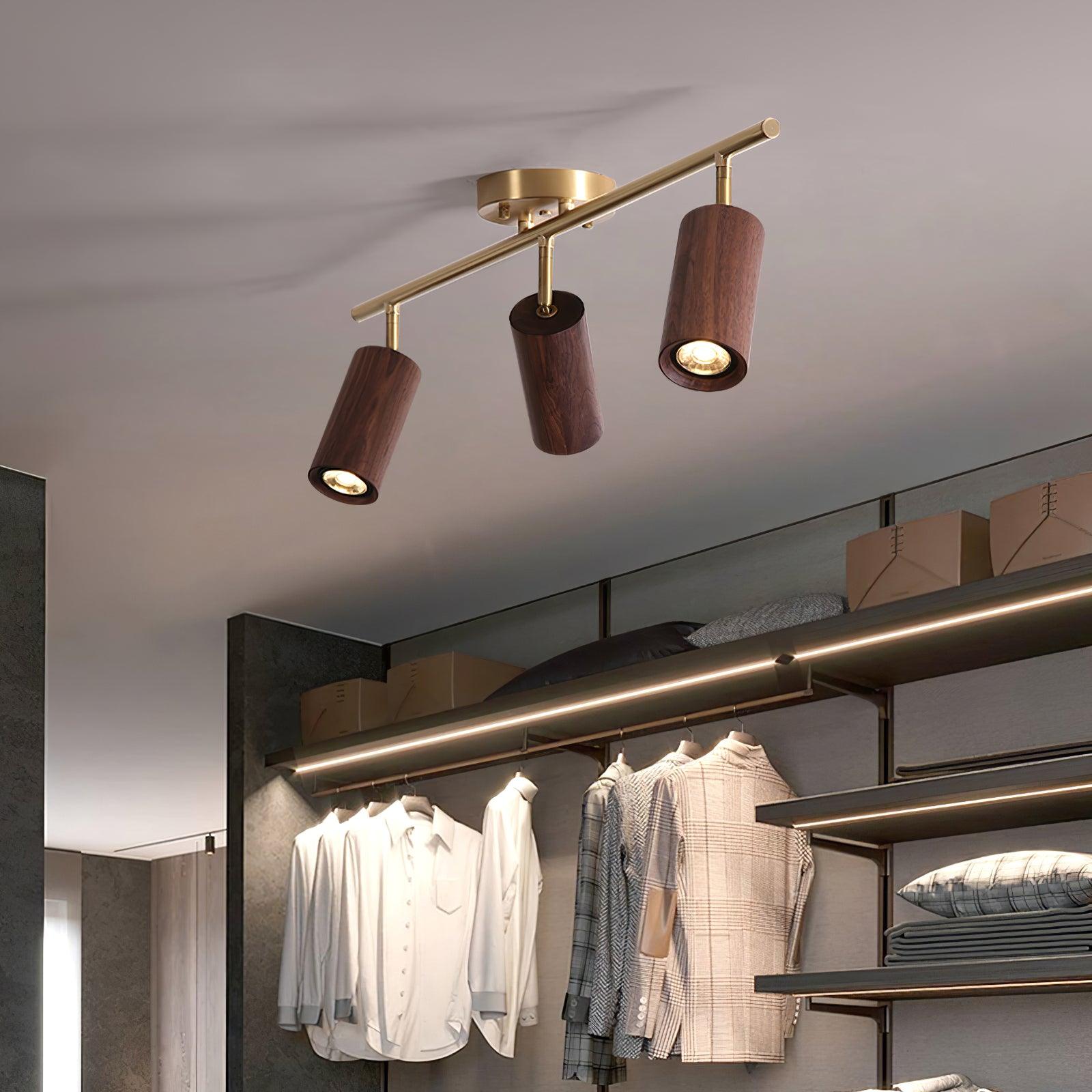 Thio Wooden Adjustable Ceiling Light