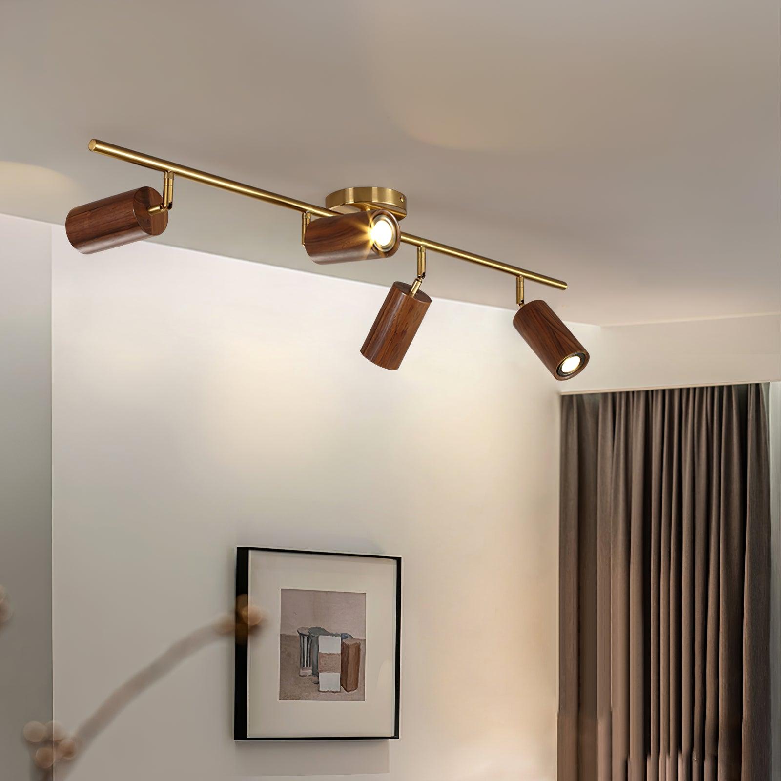 Thio Wooden Adjustable Ceiling Light