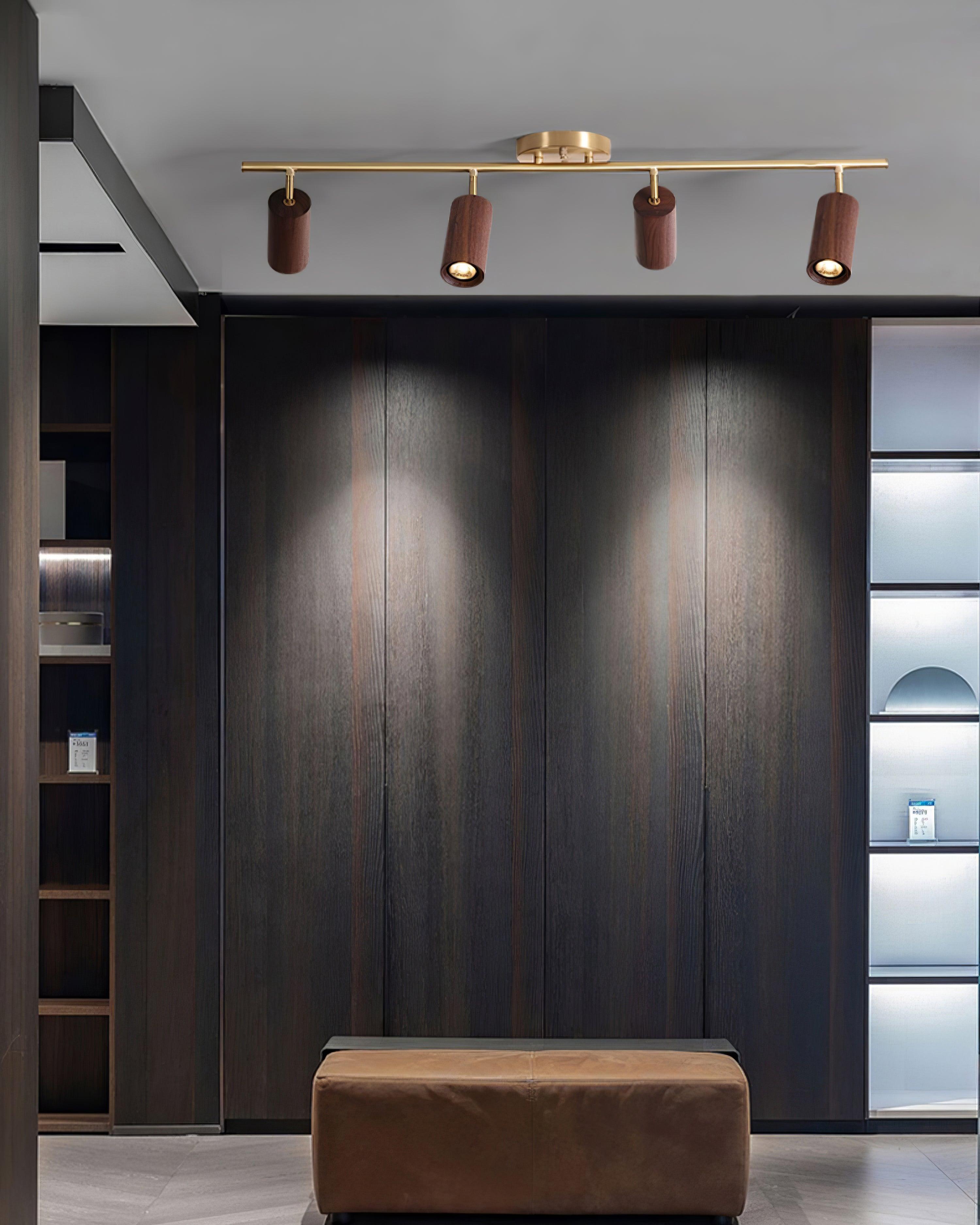 Thio Wooden Adjustable Ceiling Light