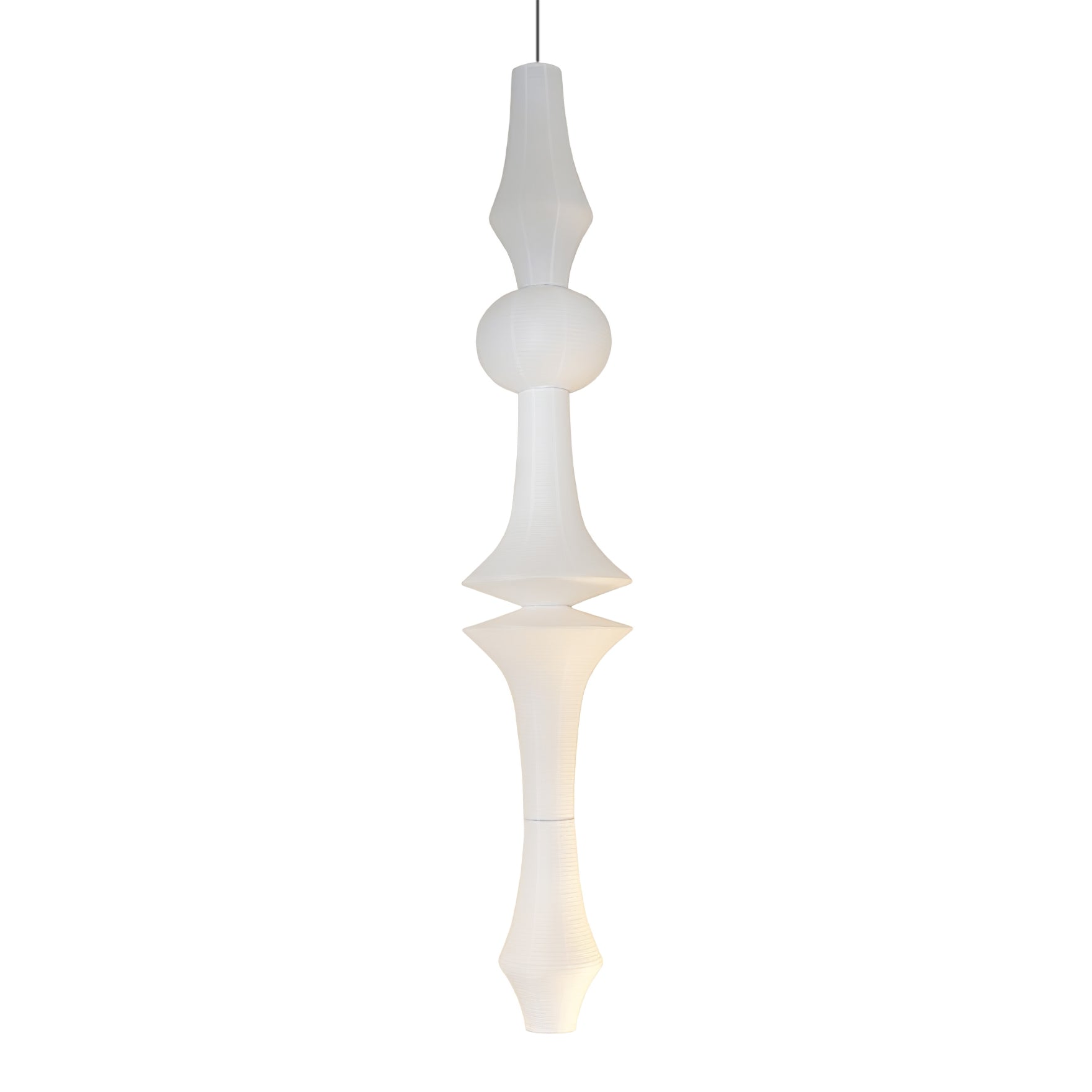 Tsuraya Tall Washi Paper Pendant Light