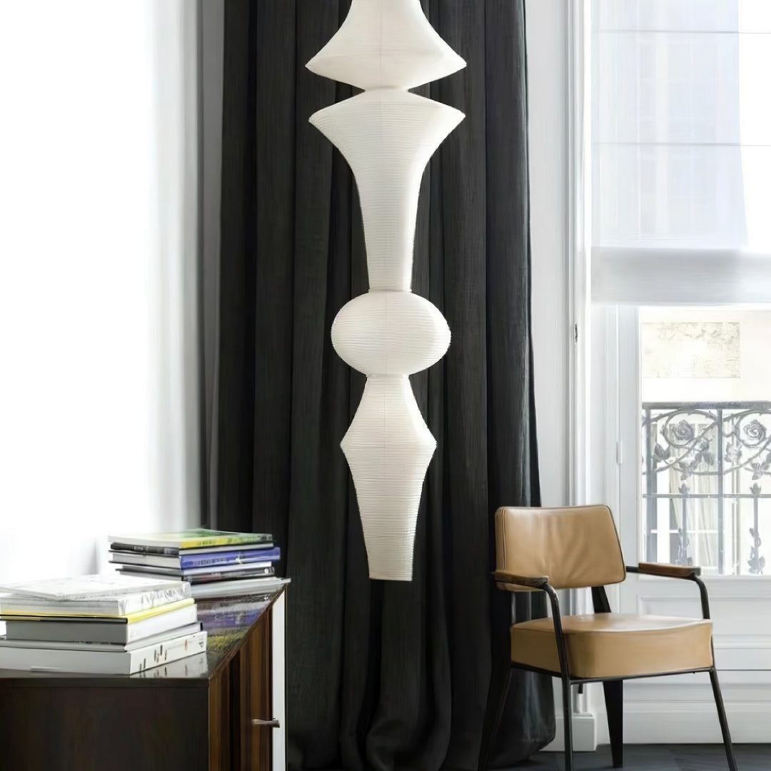 Tsuraya Tall Washi Paper Pendant Light