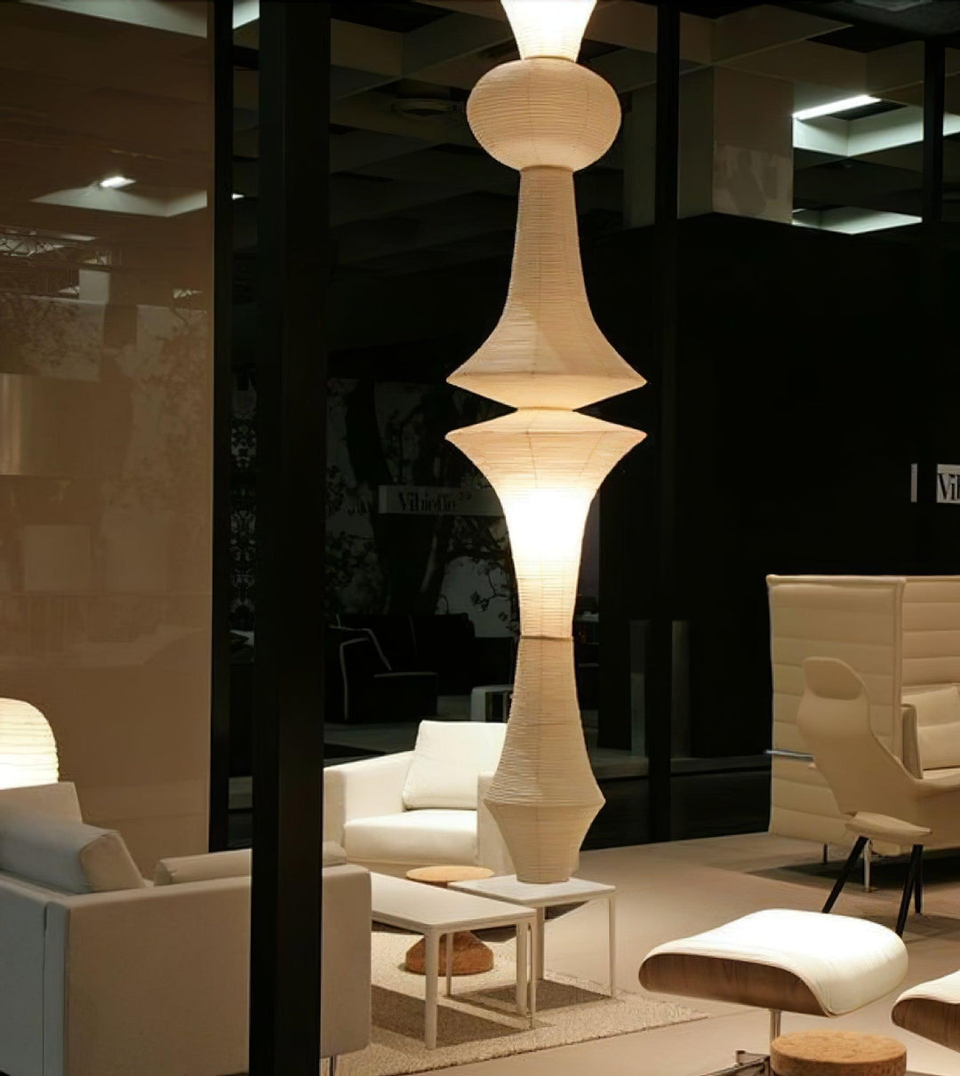 Tsuraya Tall Washi Paper Pendant Light