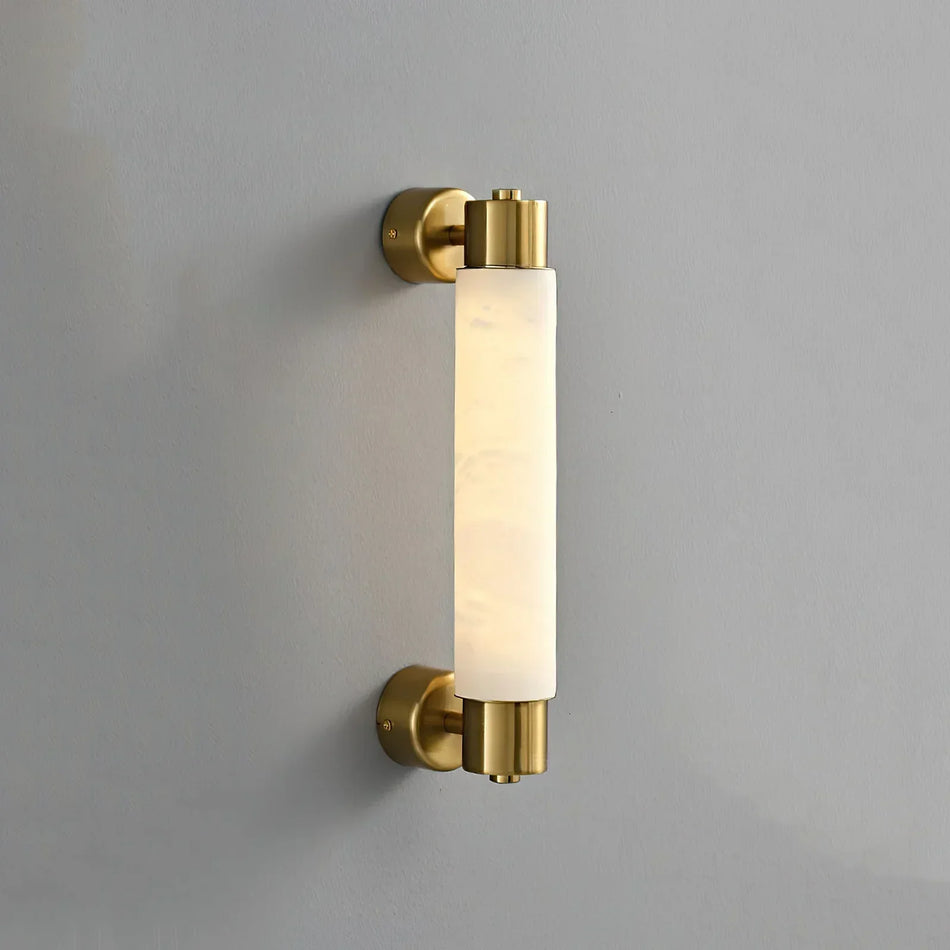 Tube Alabaster Wall Sconce