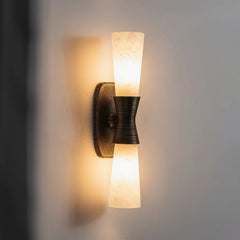 Twist Tapered Alabaster Wall Sconce