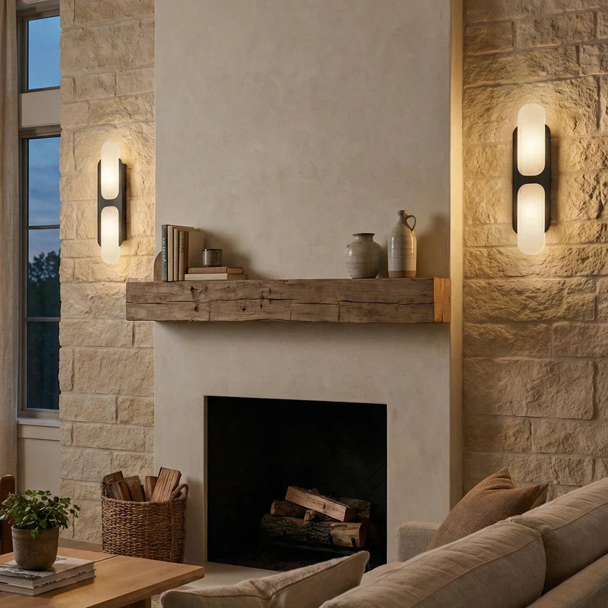 Odin Alabaster Wall Sconce