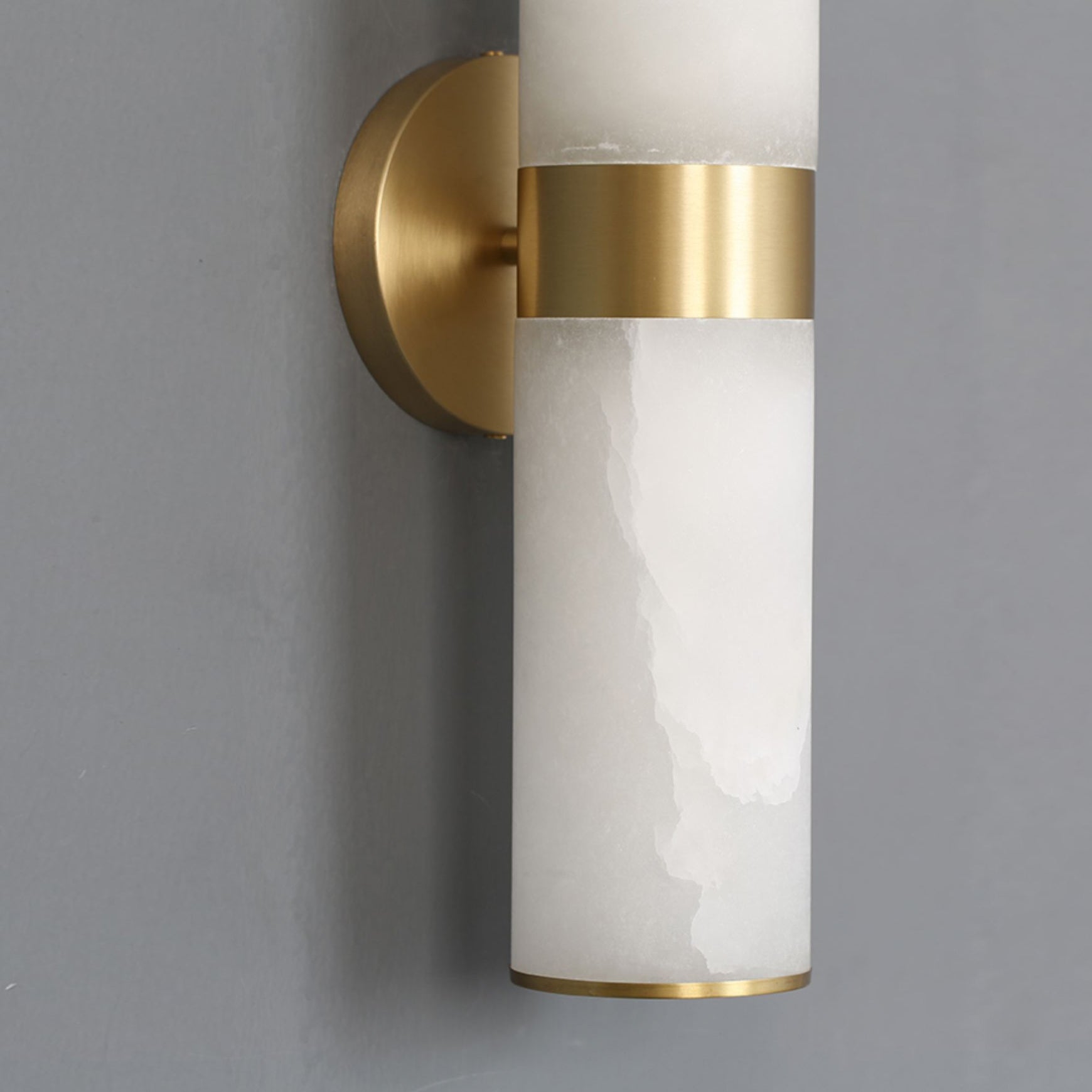 Varelle Twin Alabaster Wall Sconce