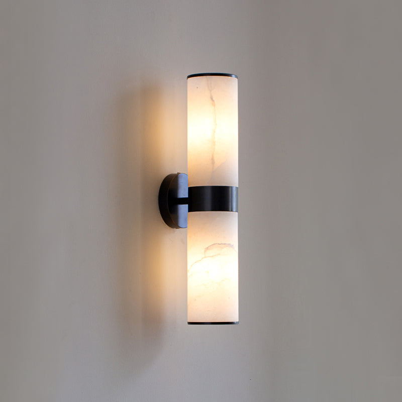 Varelle Twin Alabaster Wall Sconce
