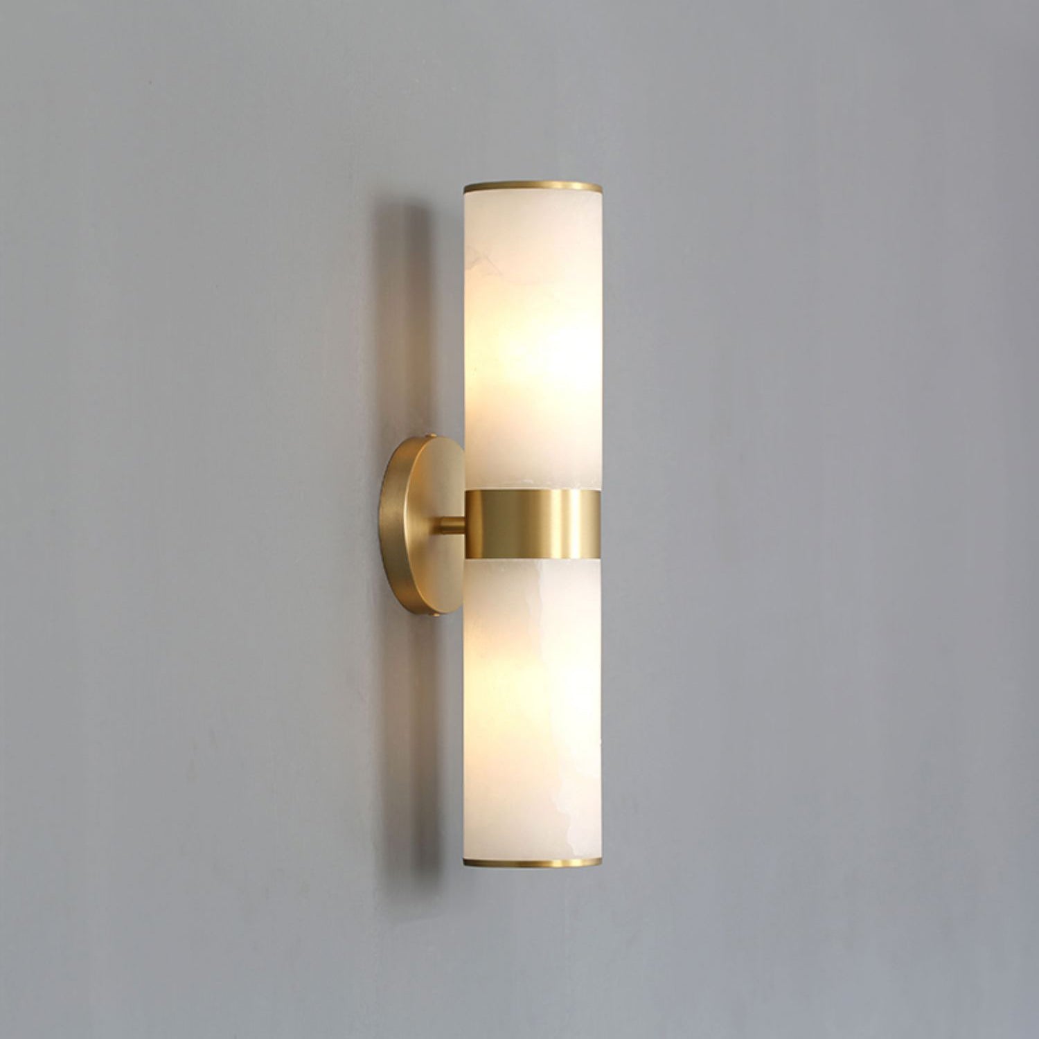 Varelle Twin Alabaster Wall Sconce