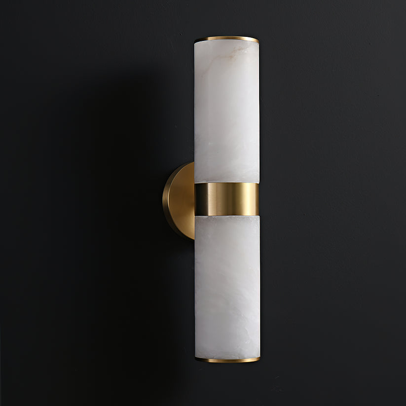Varelle Twin Alabaster Wall Sconce