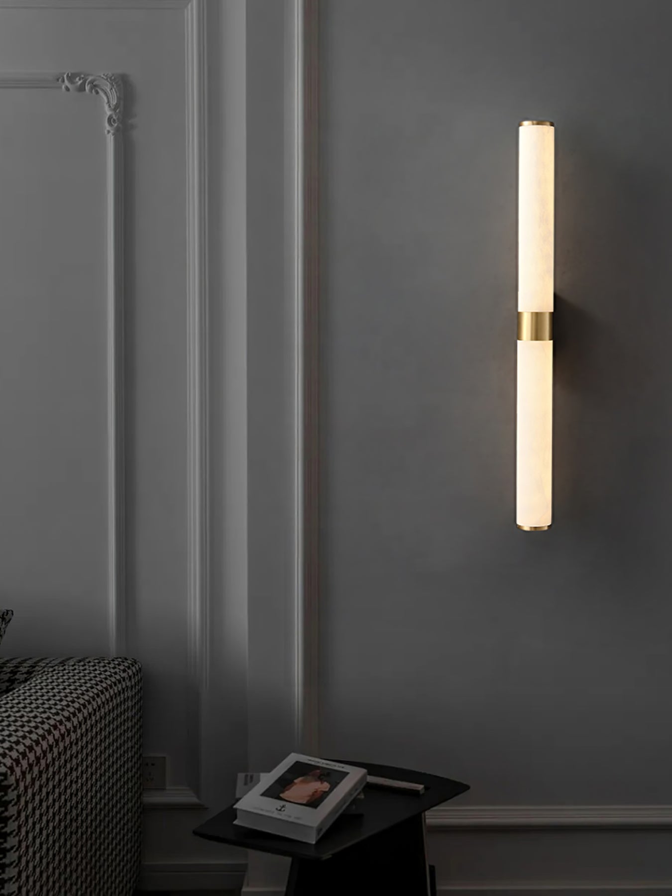 Velmora Alabaster Linear Wall Sconce