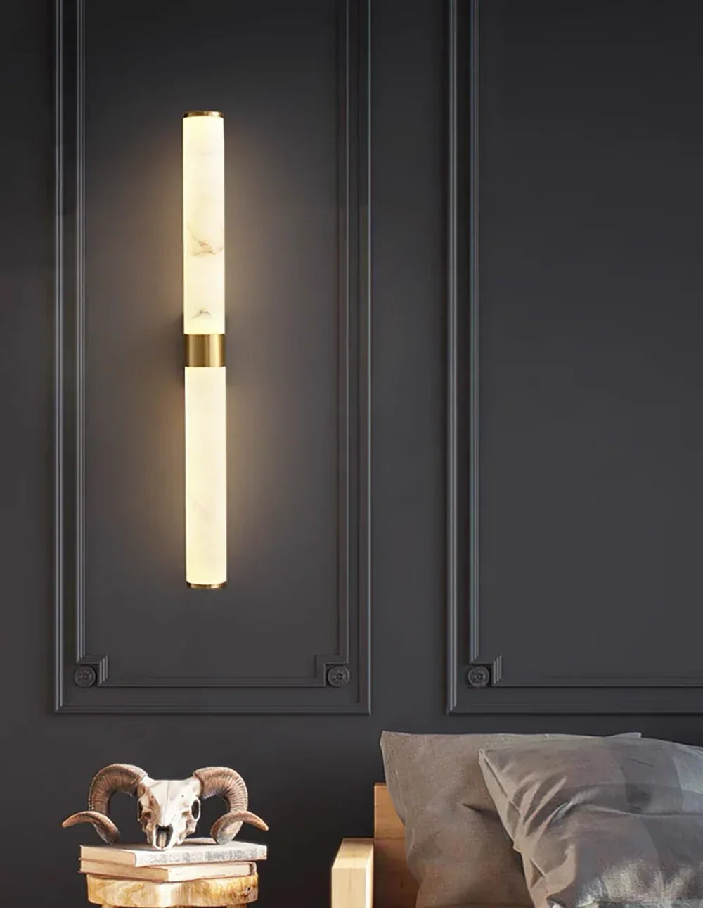 Velmora Alabaster Linear Wall Sconce