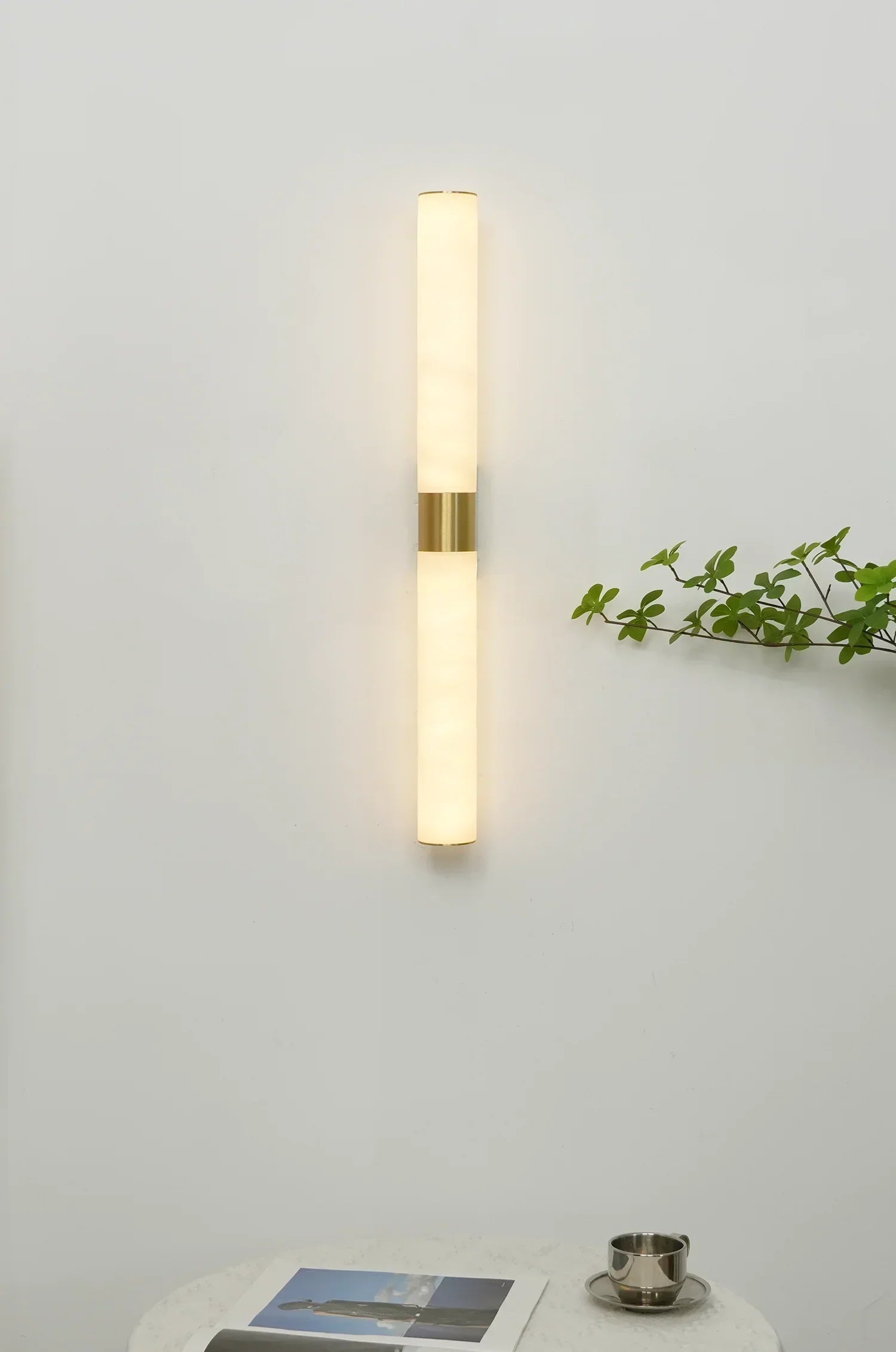 Velmora Alabaster Linear Wall Sconce