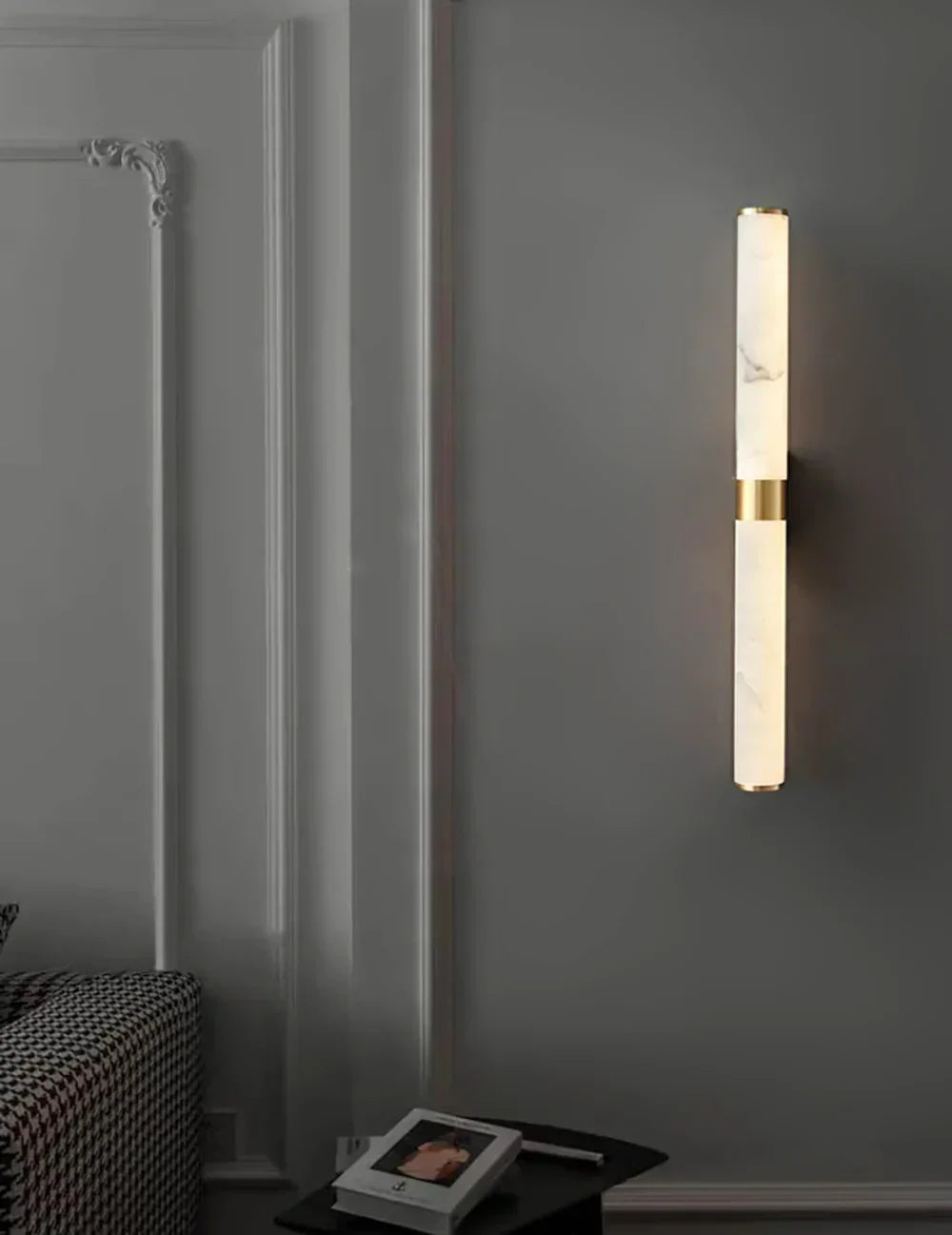 Velmora Alabaster Linear Wall Sconce