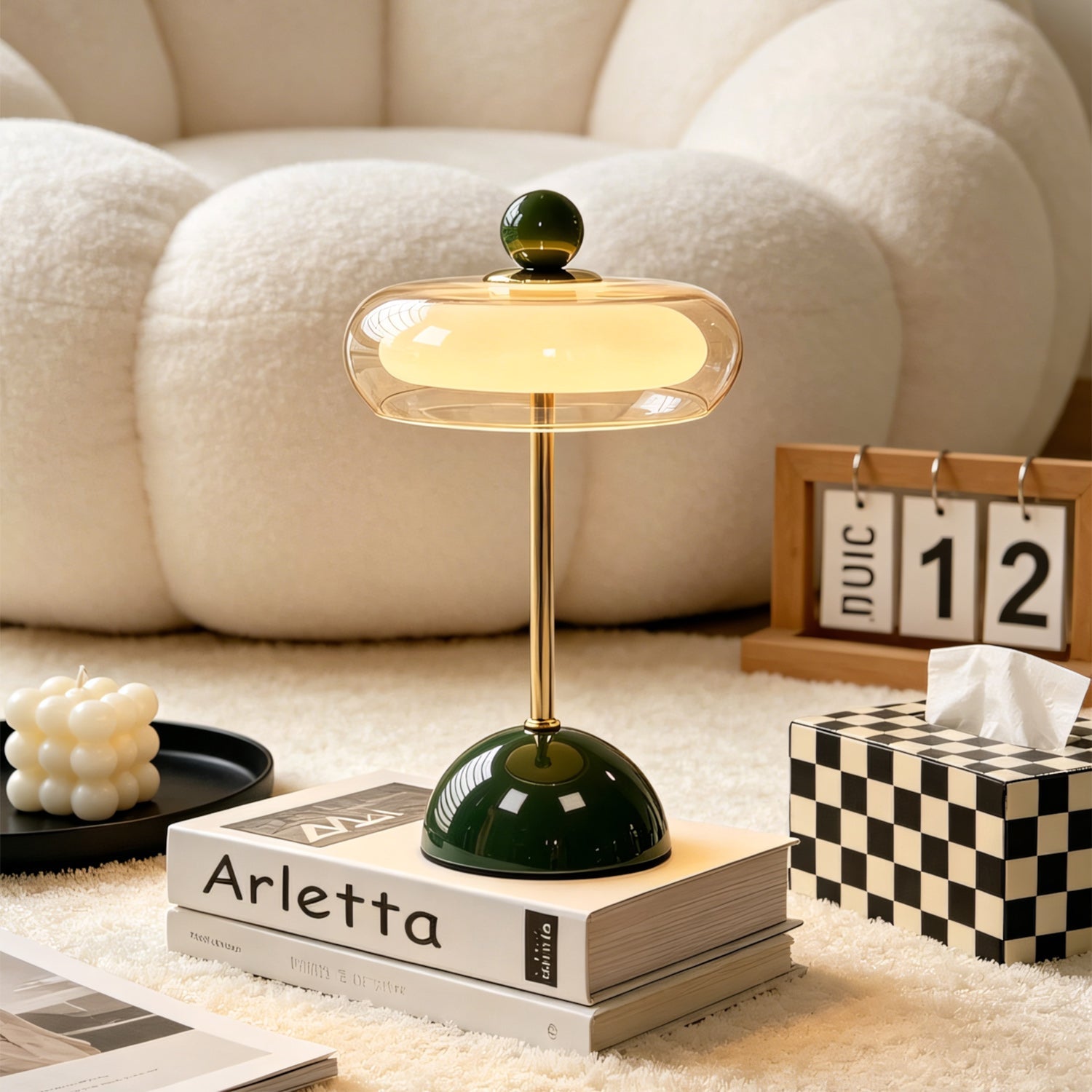 Velmora Layered Cordless Table Lamp