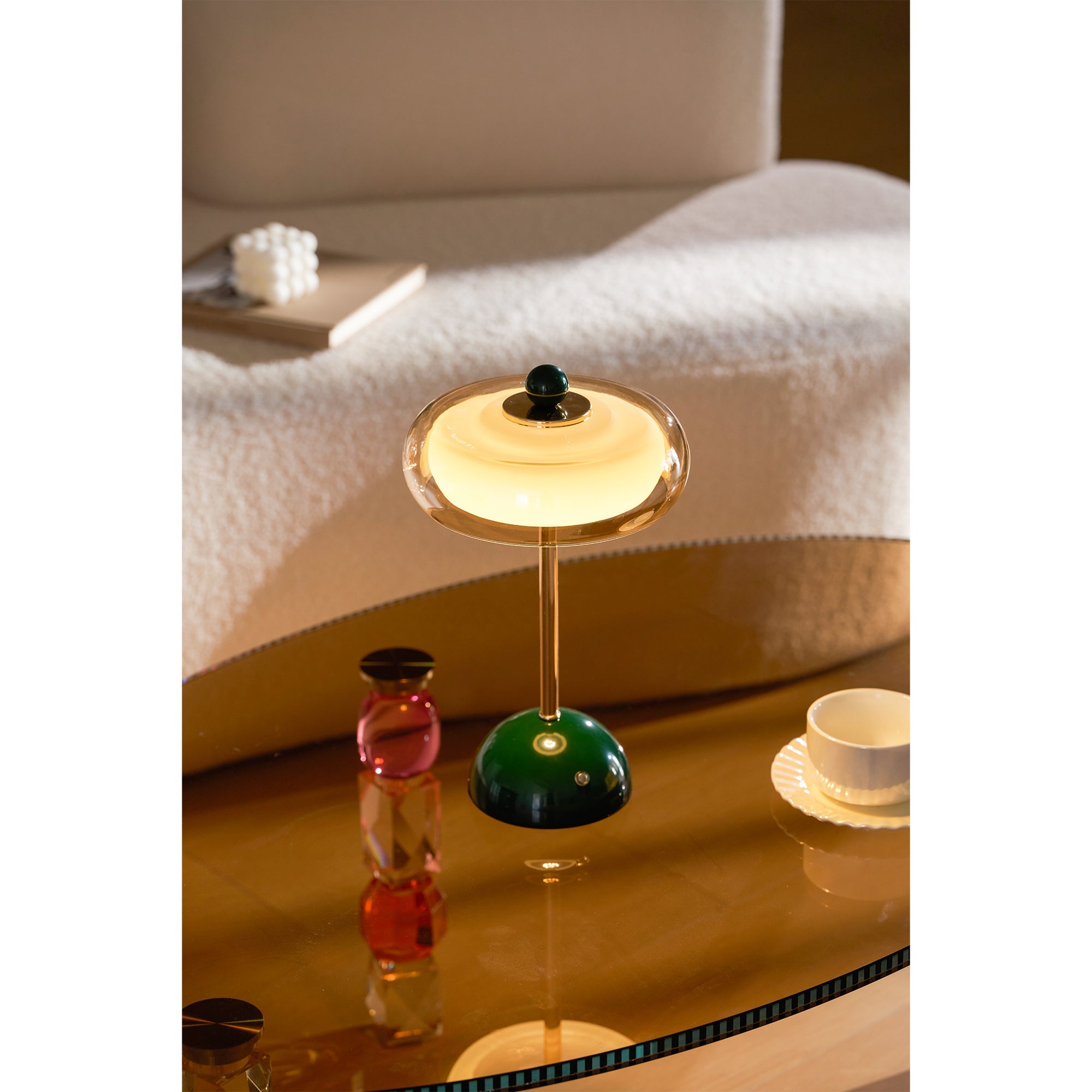 Velmora Layered Cordless Table Lamp