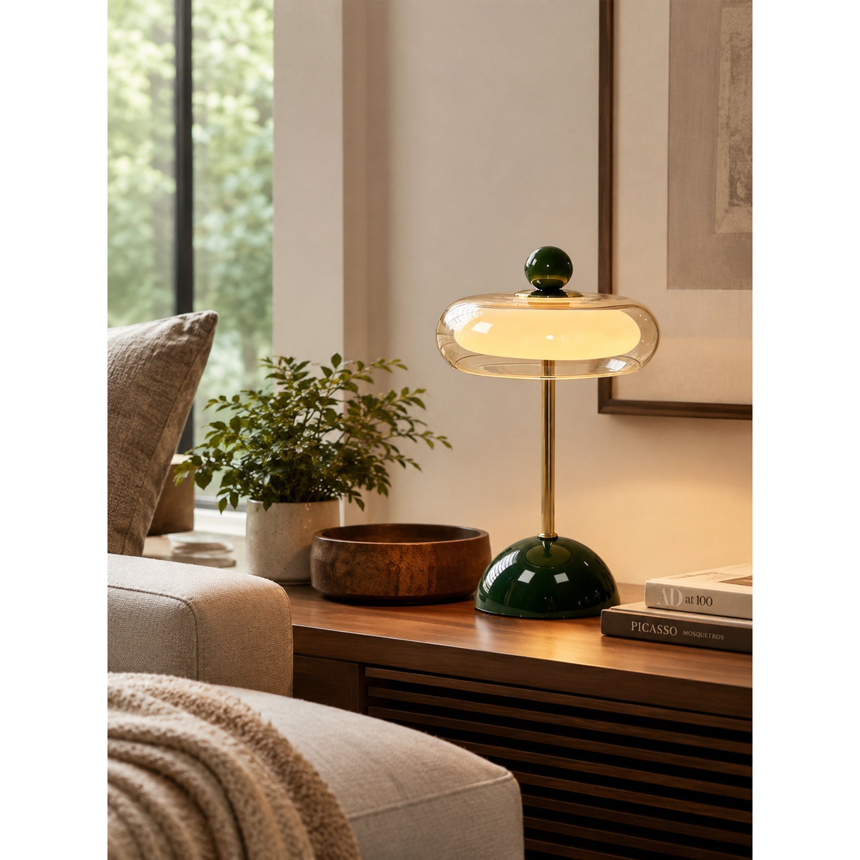 Velmora Layered Cordless Table Lamp