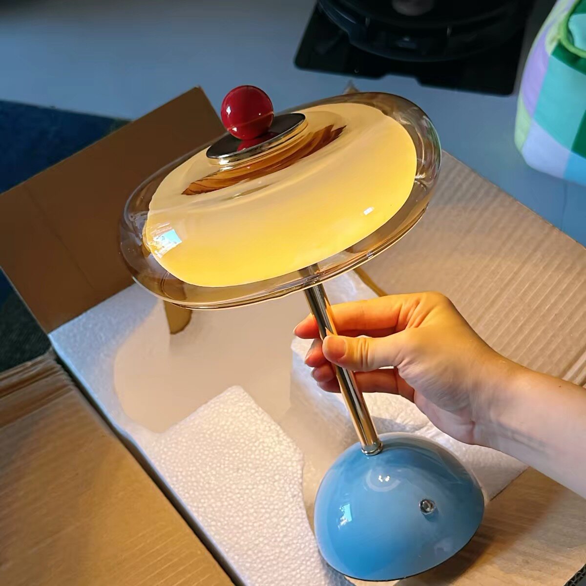 Velmora Layered Cordless Table Lamp