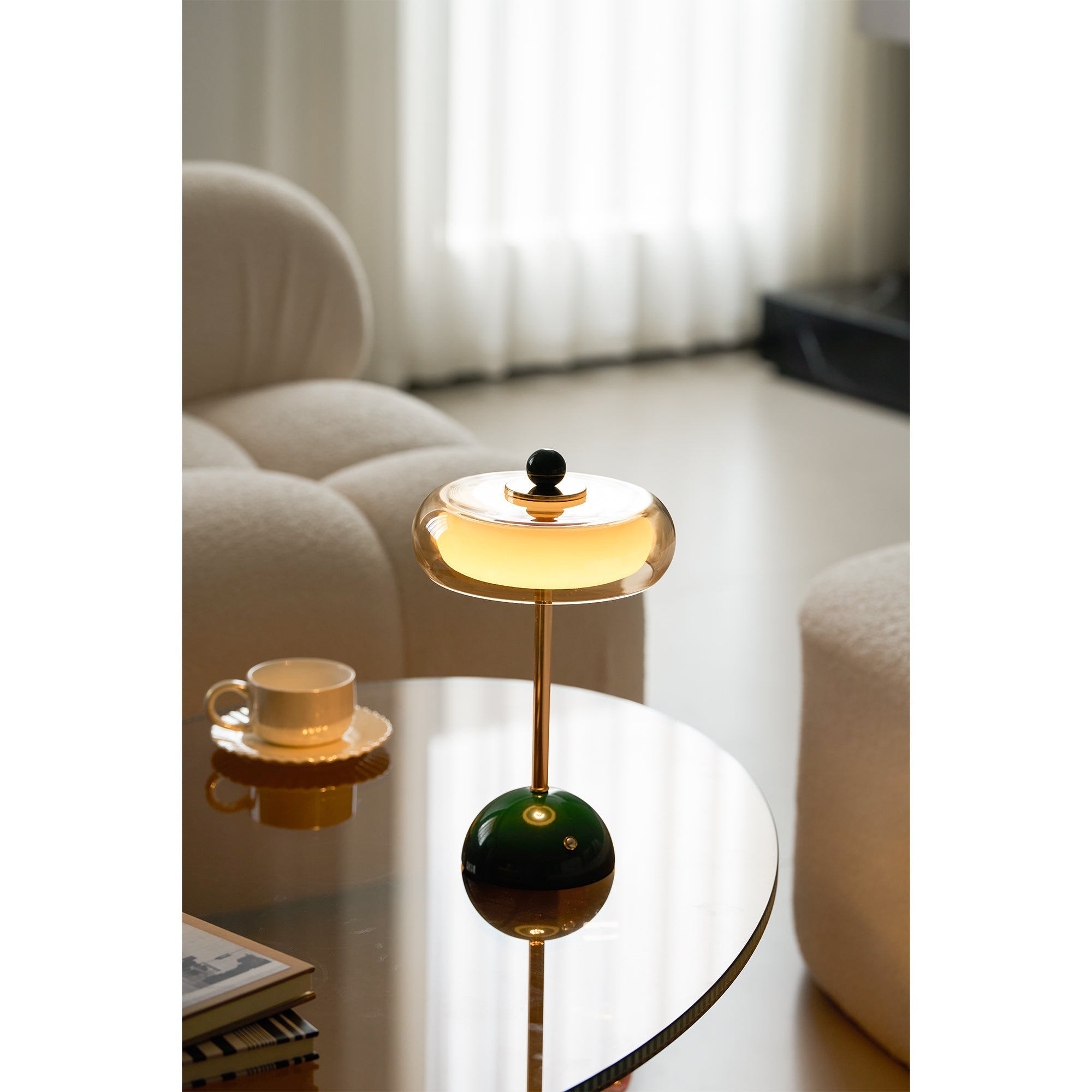 Velmora Layered Cordless Table Lamp