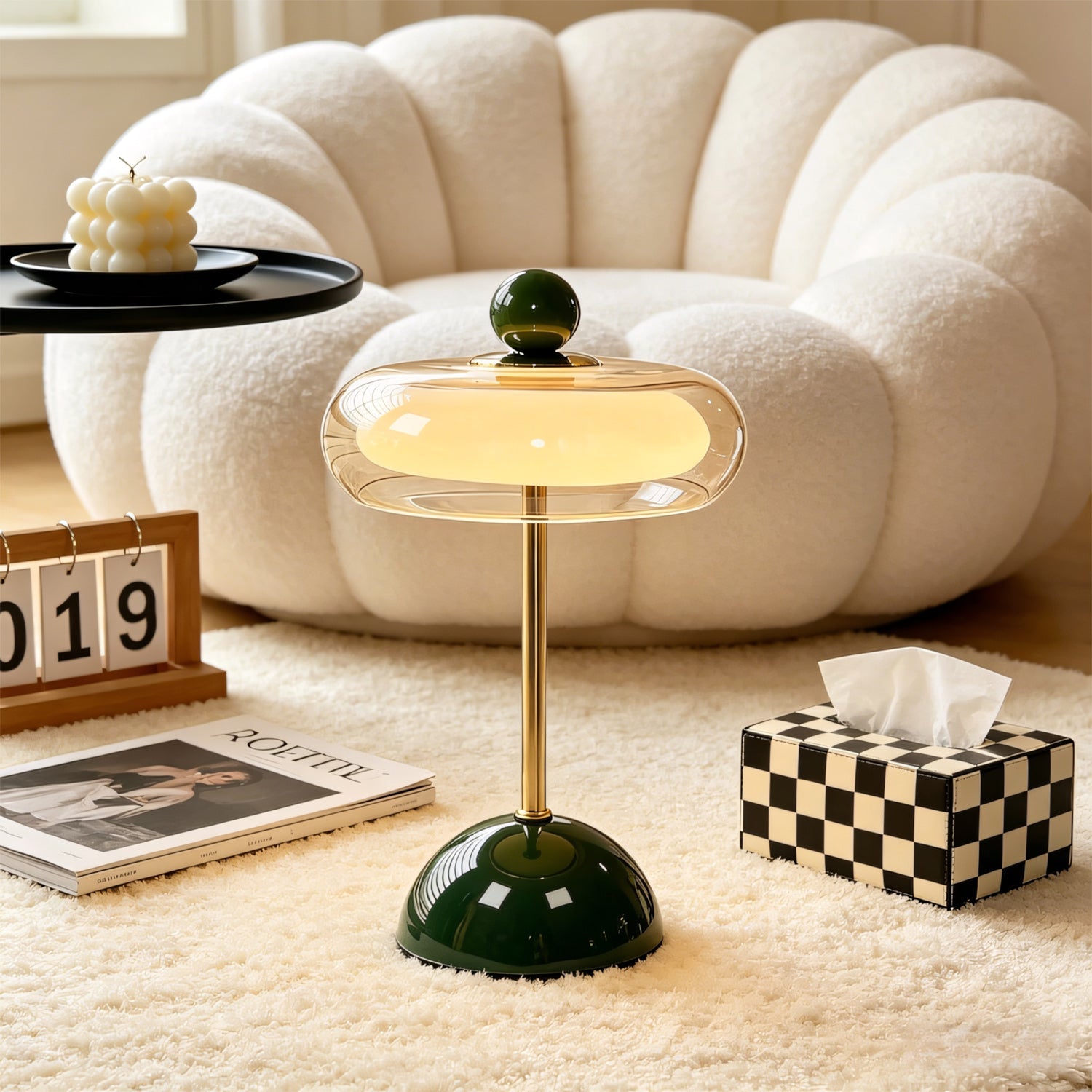 Velmora Layered Cordless Table Lamp