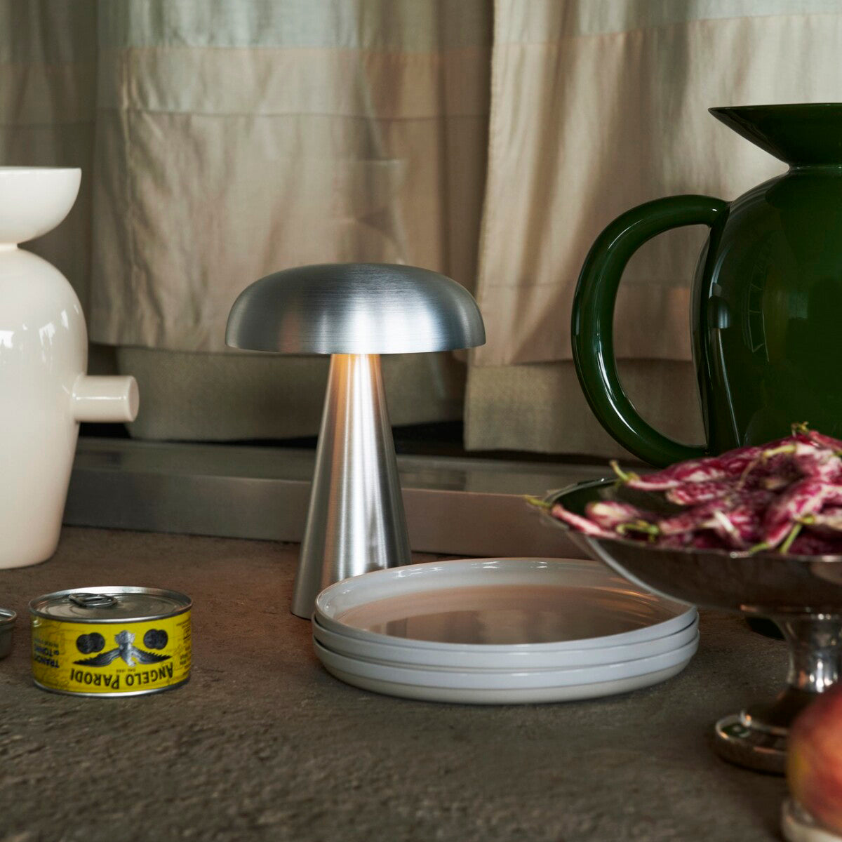 Velora Cordless Mushroom Table Lamp