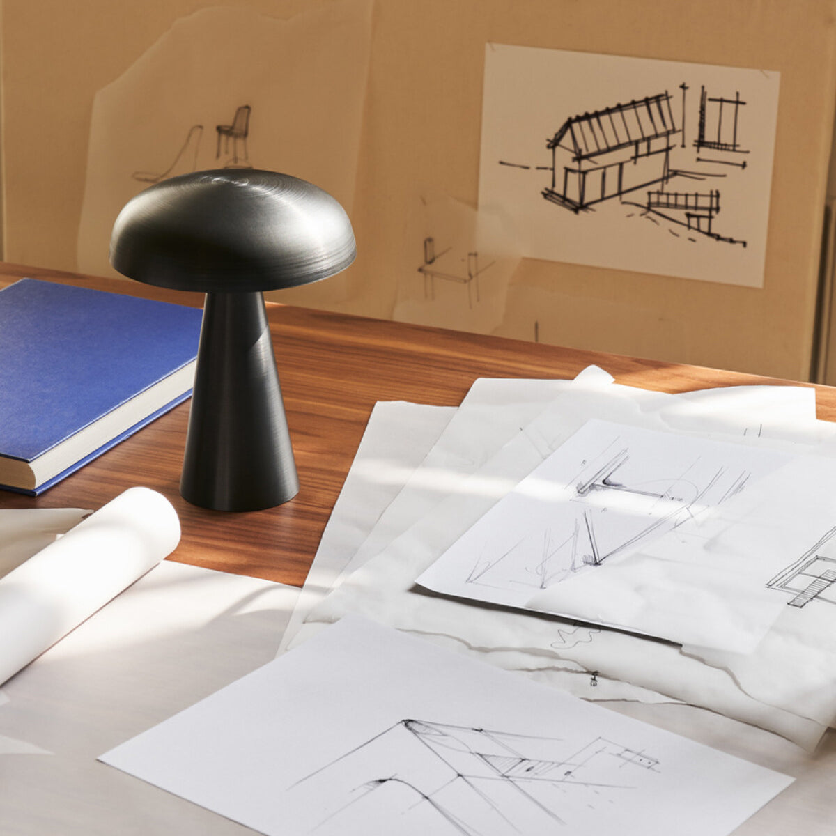 Velora Cordless Mushroom Table Lamp