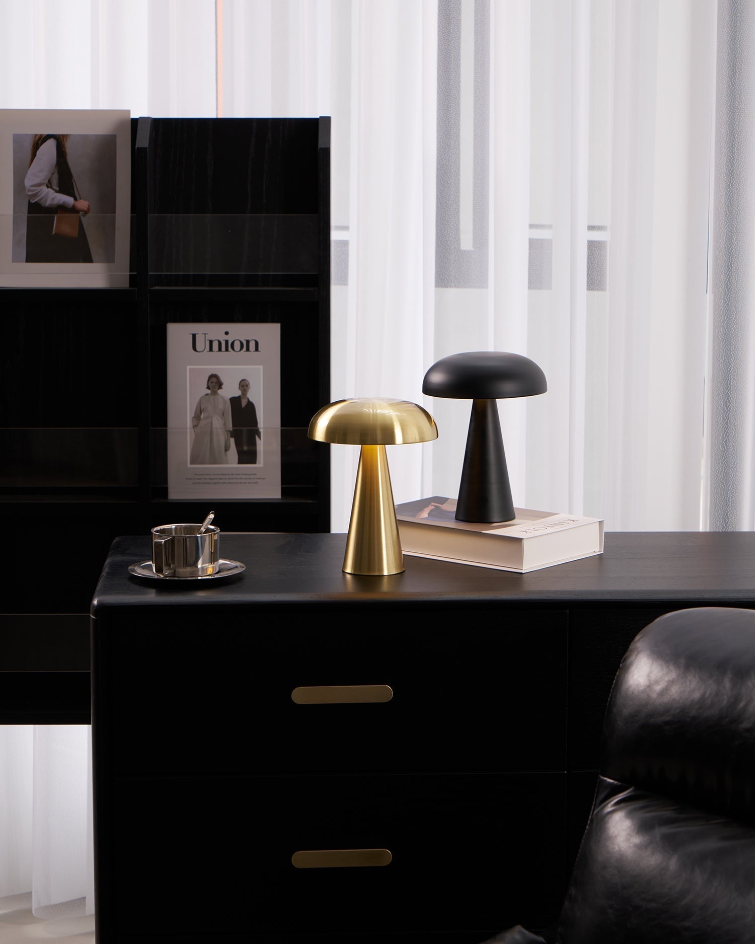 Velora Cordless Mushroom Table Lamp