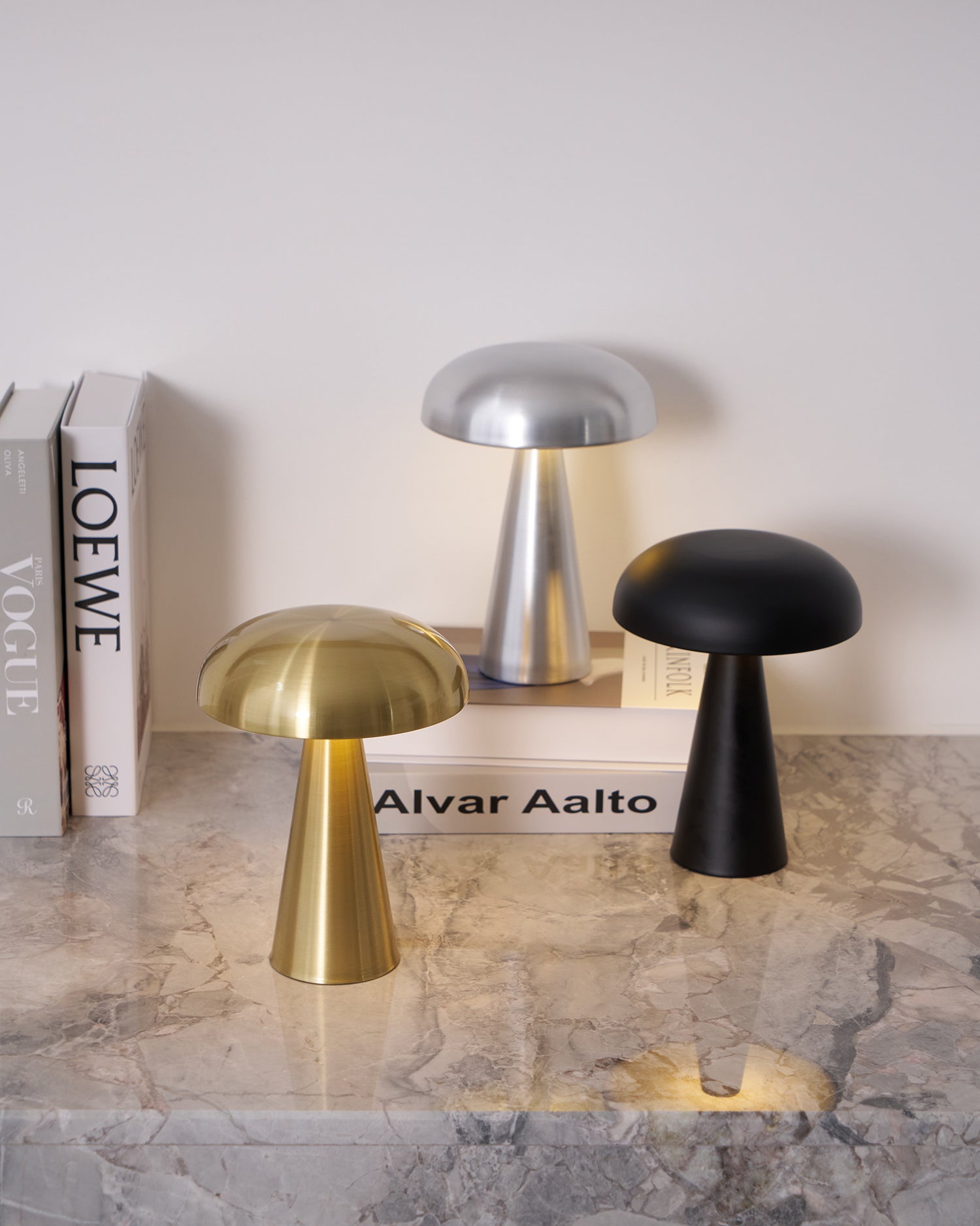 Velora Cordless Mushroom Table Lamp