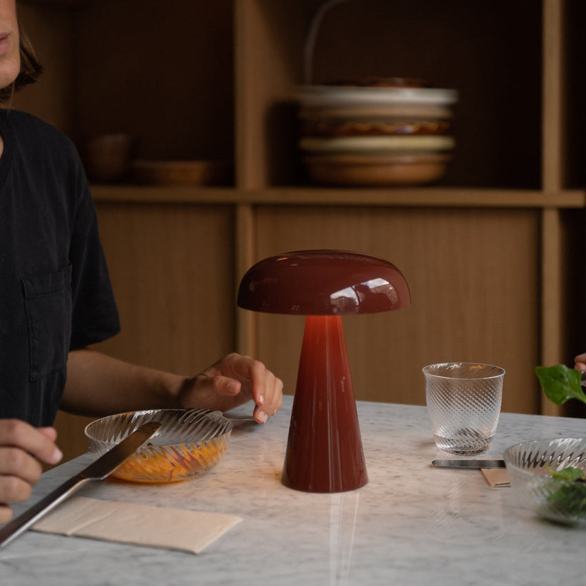 Velora Cordless Mushroom Table Lamp