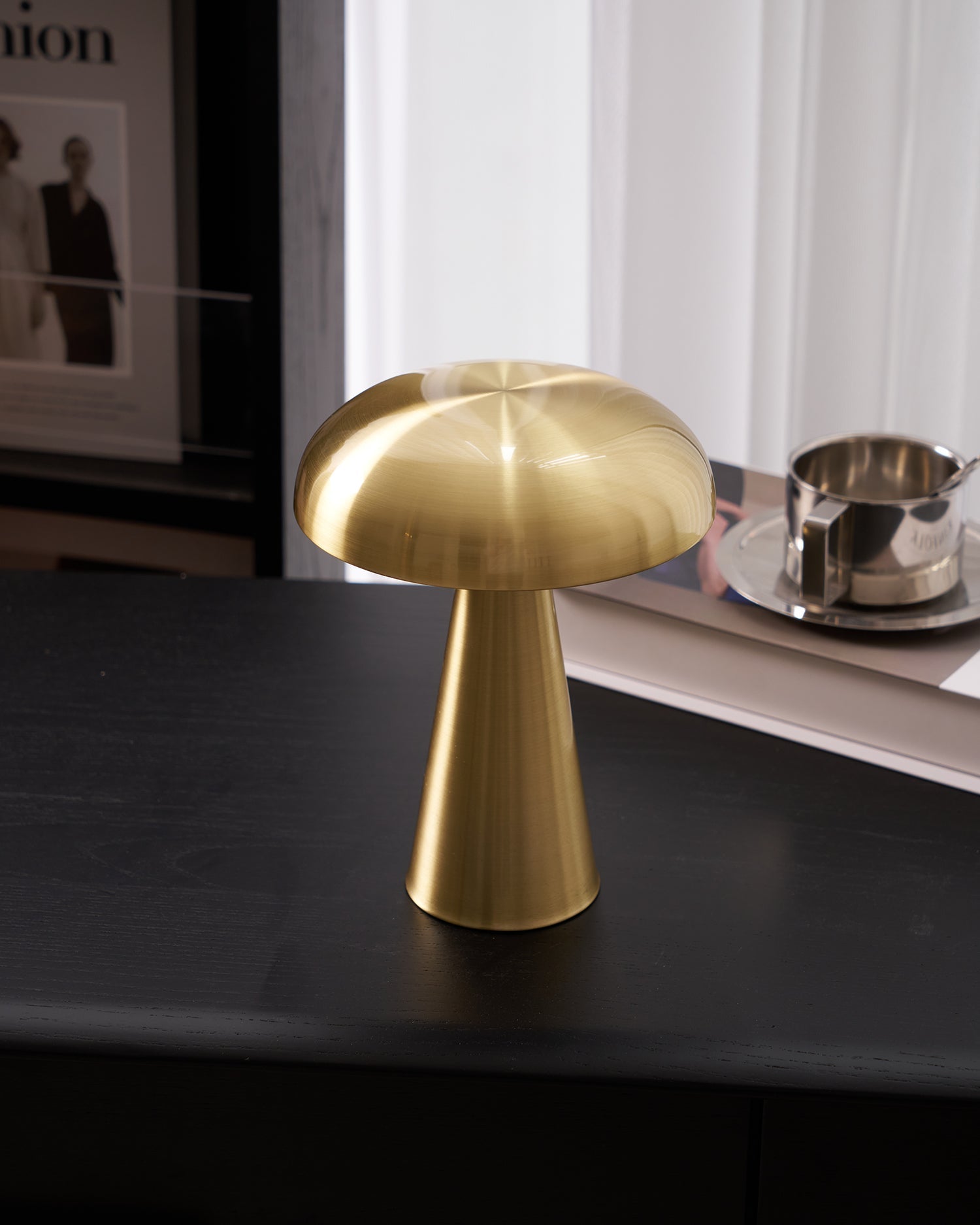 Velora Cordless Mushroom Table Lamp