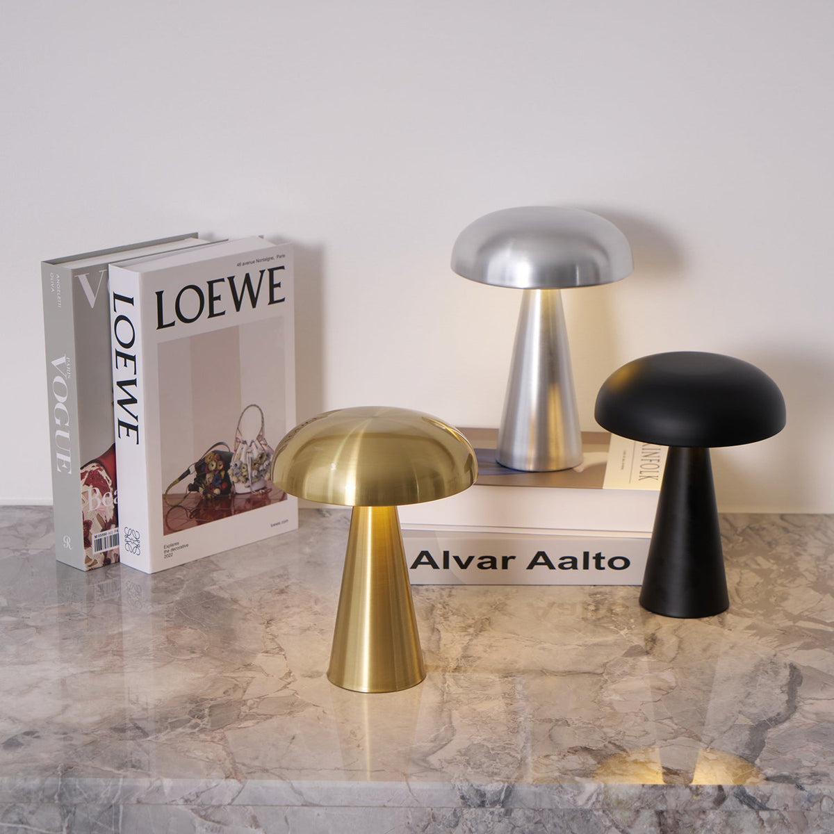 Velora Cordless Mushroom Table Lamp