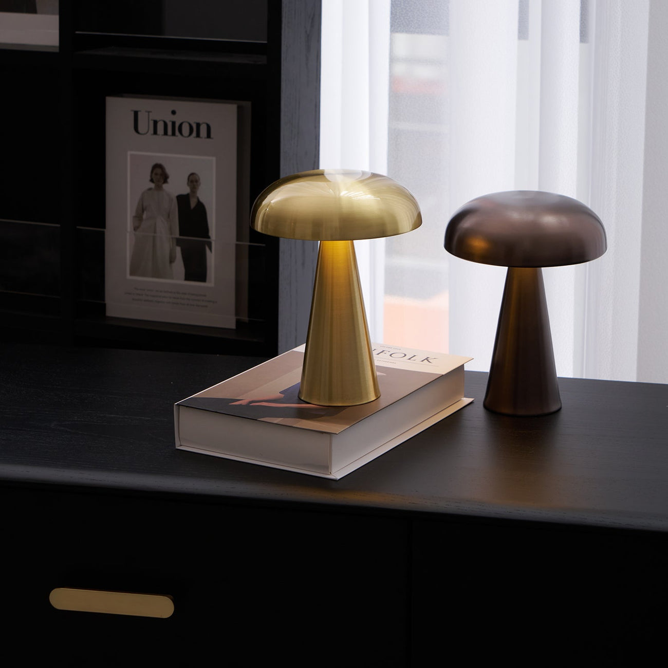 Velora Cordless Mushroom Table Lamp