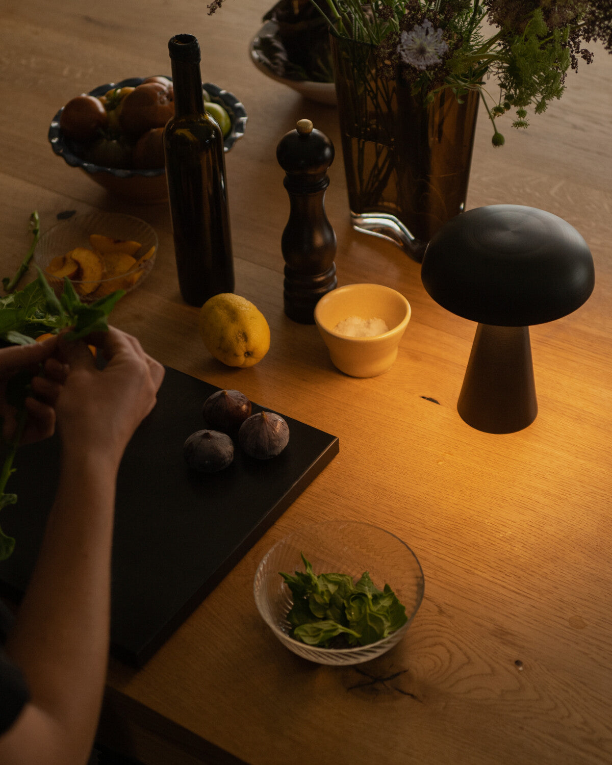 Velora Cordless Mushroom Table Lamp