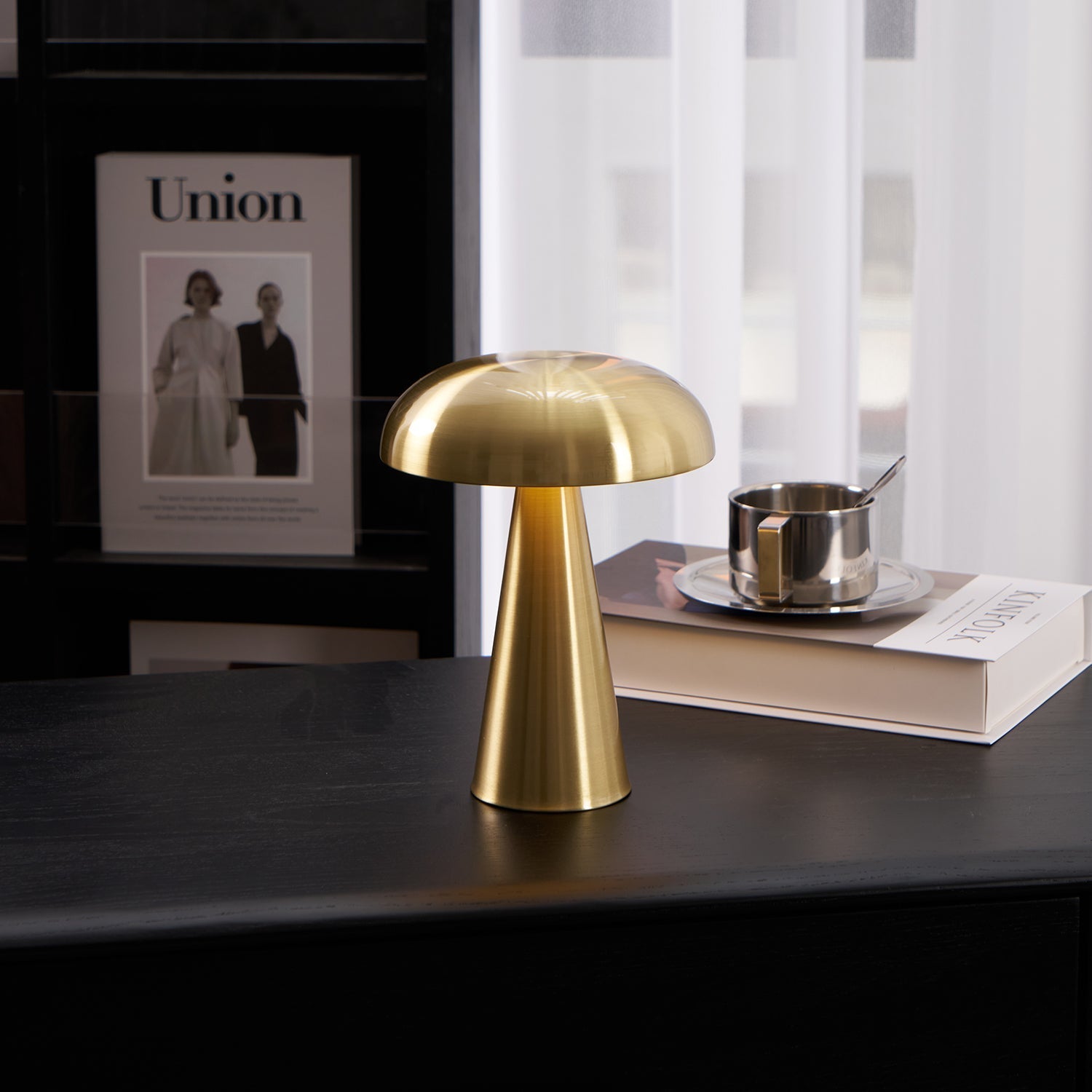Velora Cordless Mushroom Table Lamp