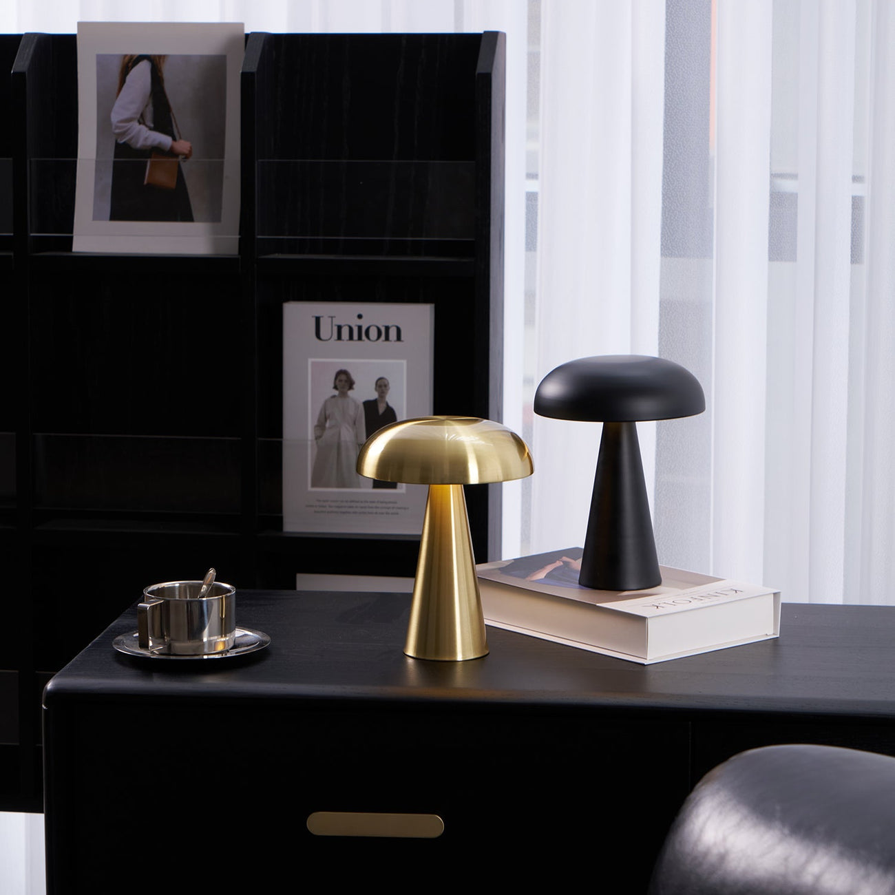 Velora Cordless Mushroom Table Lamp