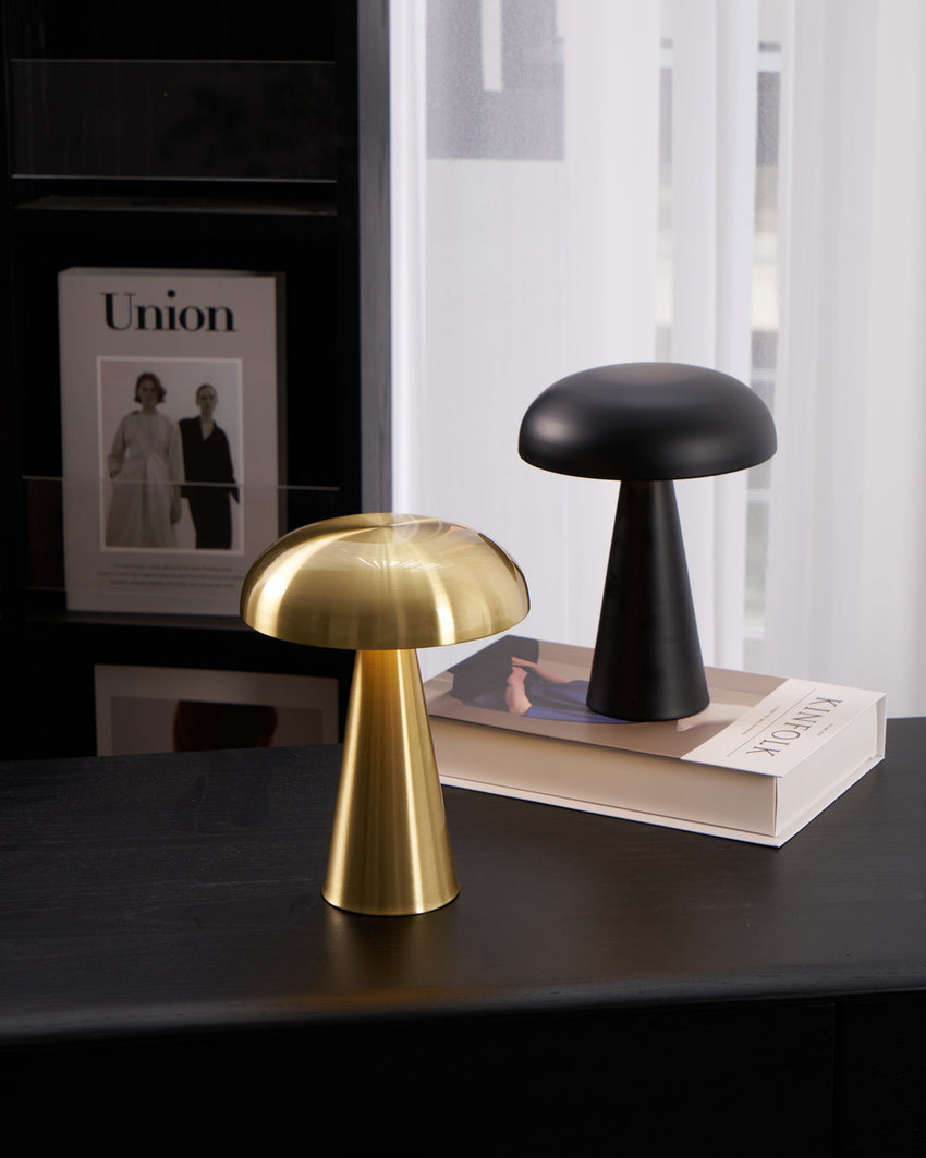 Velora Cordless Mushroom Table Lamp