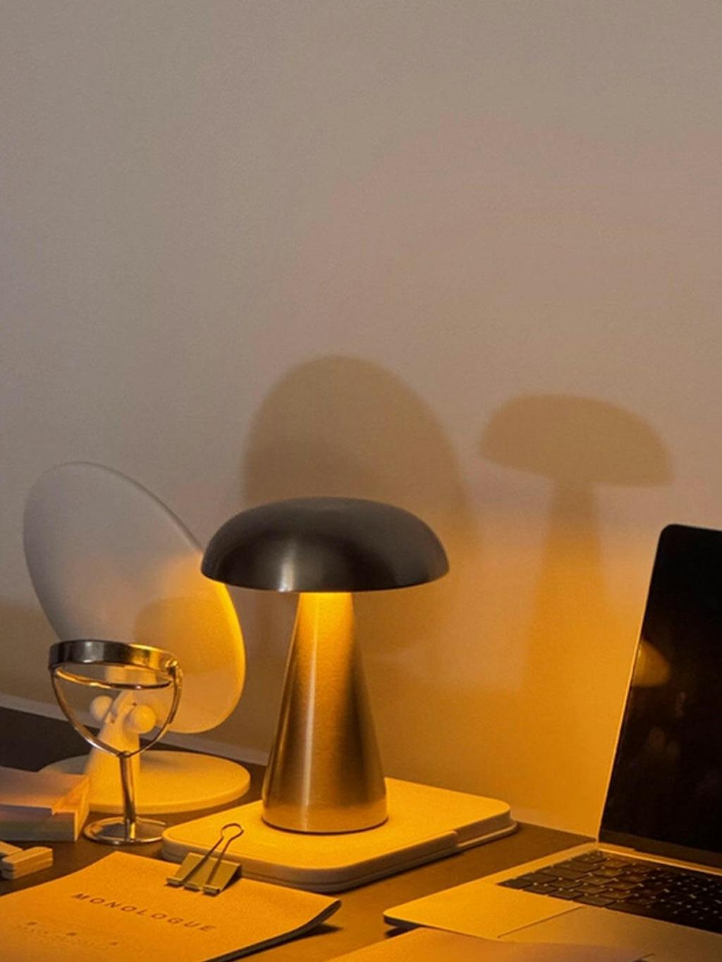 Velora Cordless Mushroom Table Lamp