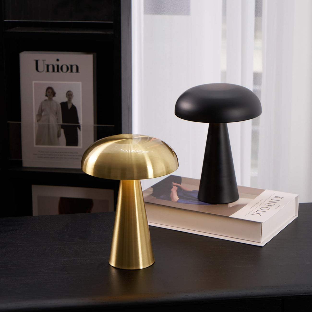 Velora Cordless Mushroom Table Lamp