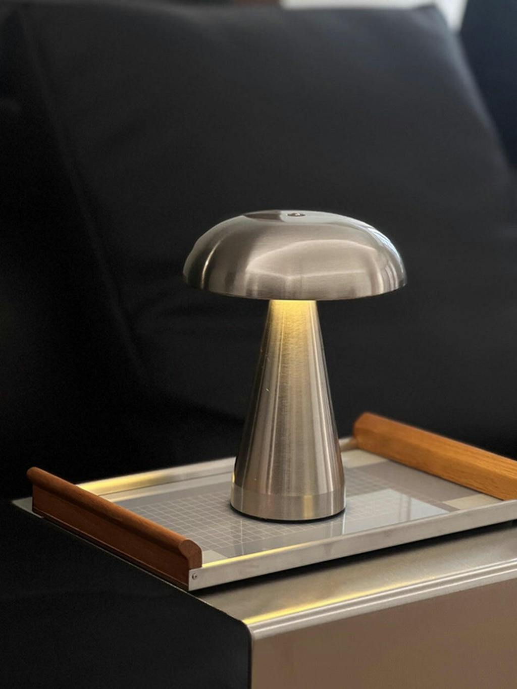 Velora Cordless Mushroom Table Lamp