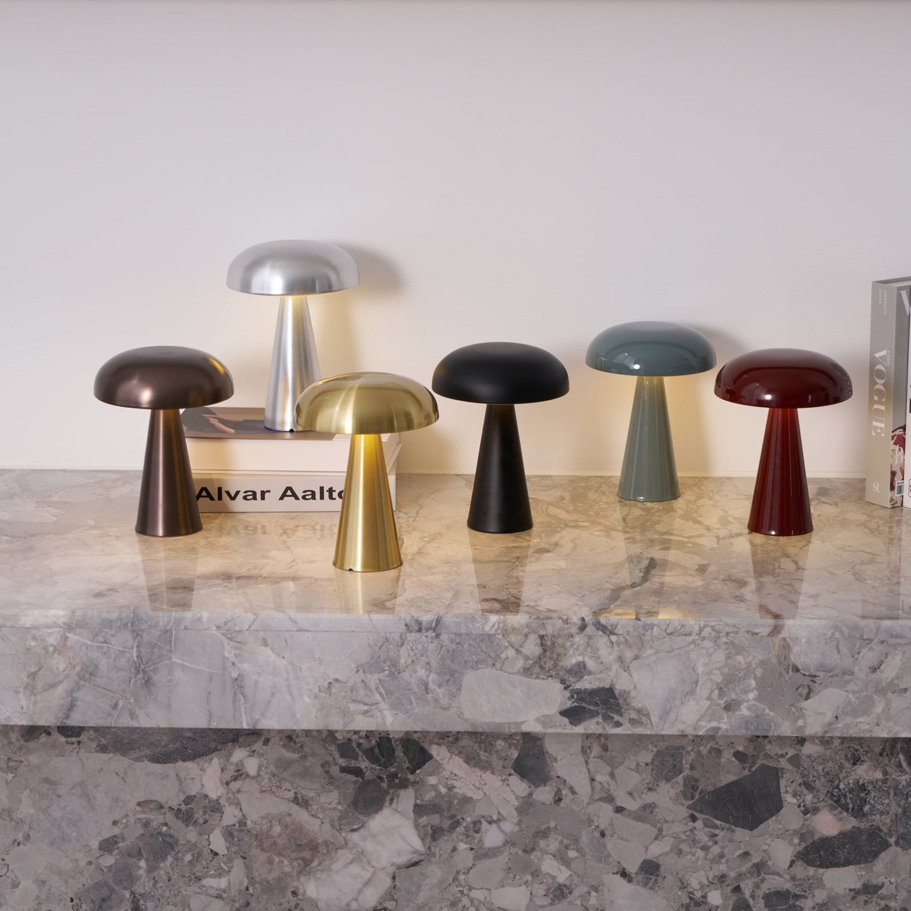 Velora Cordless Mushroom Table Lamp