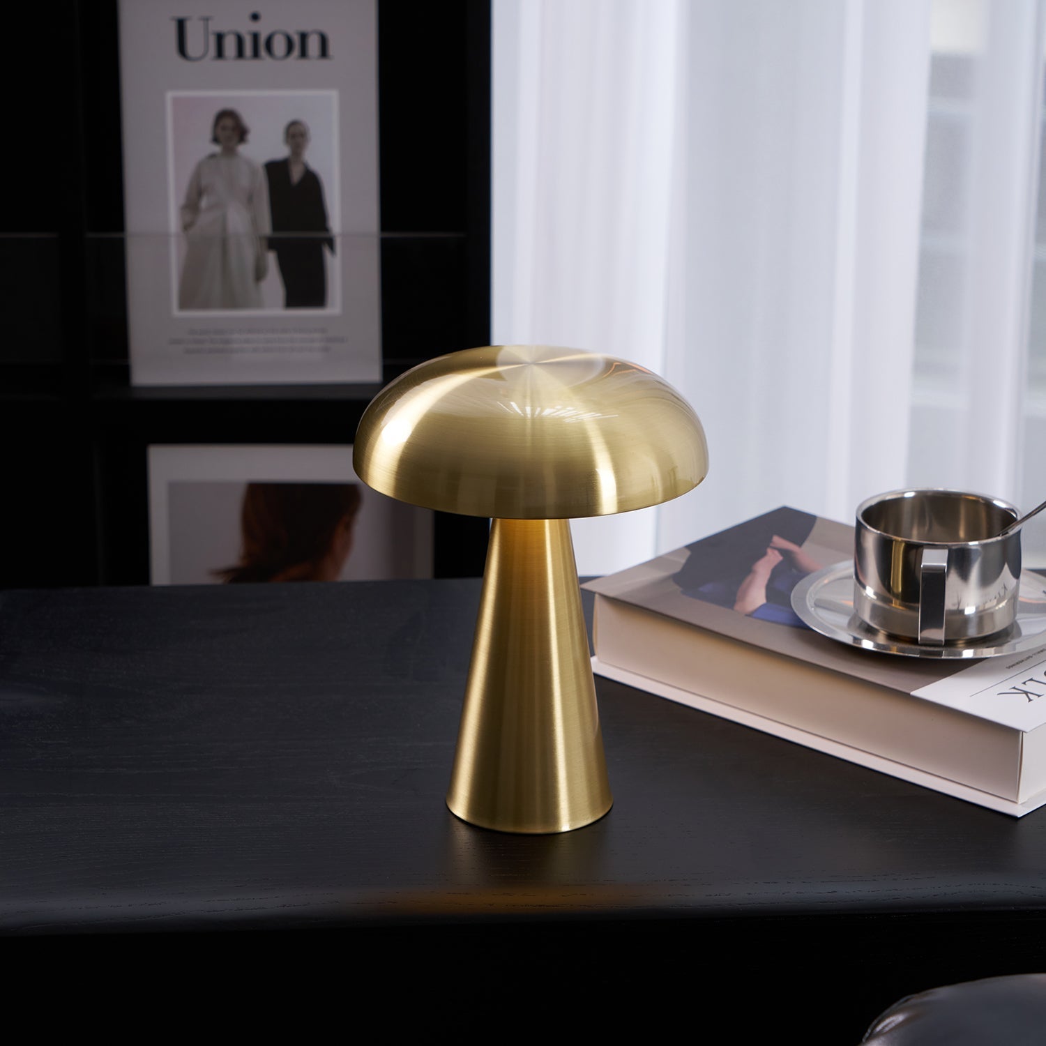 Velora Cordless Mushroom Table Lamp
