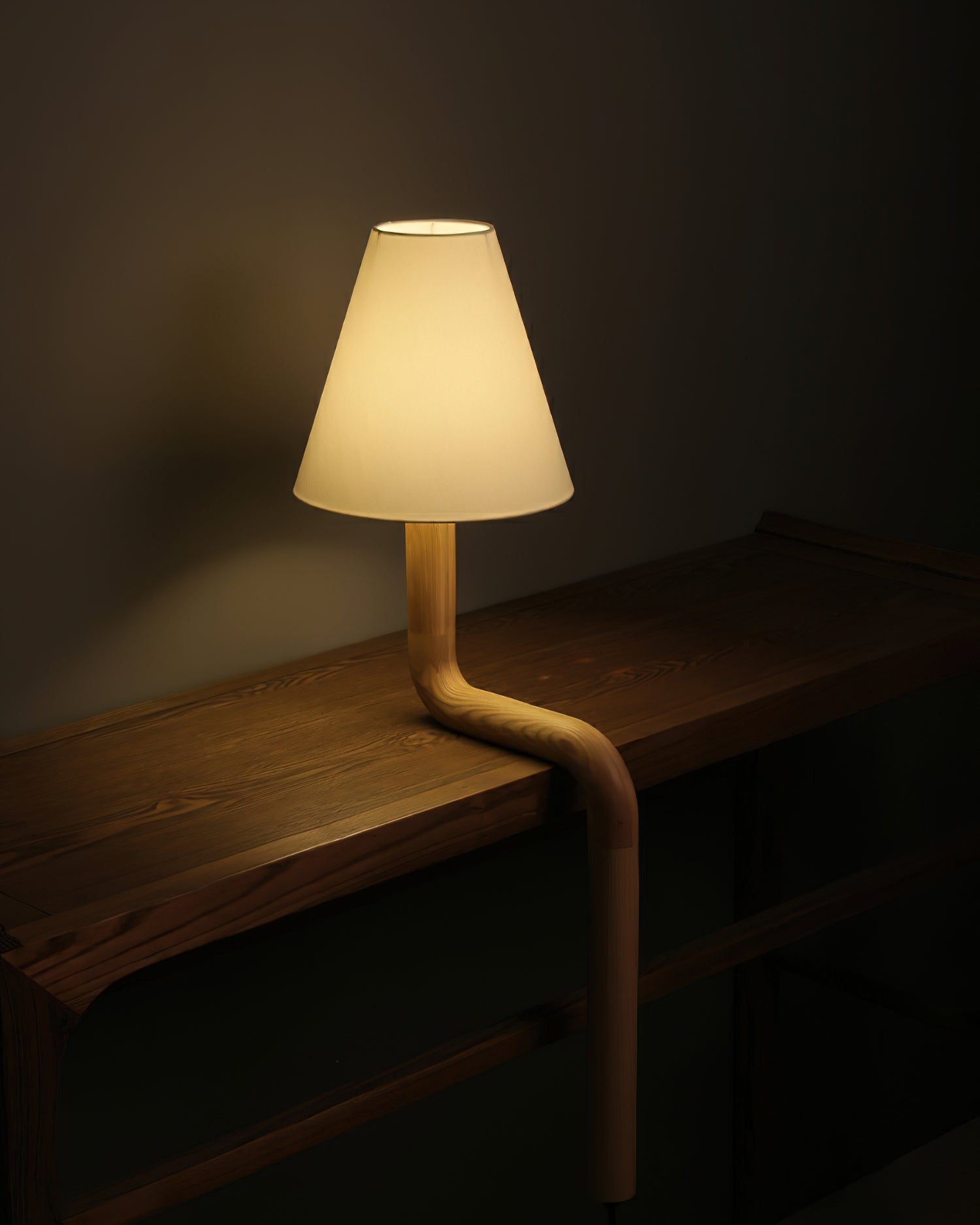 Velora Sculptural Bentwood Table Lamp