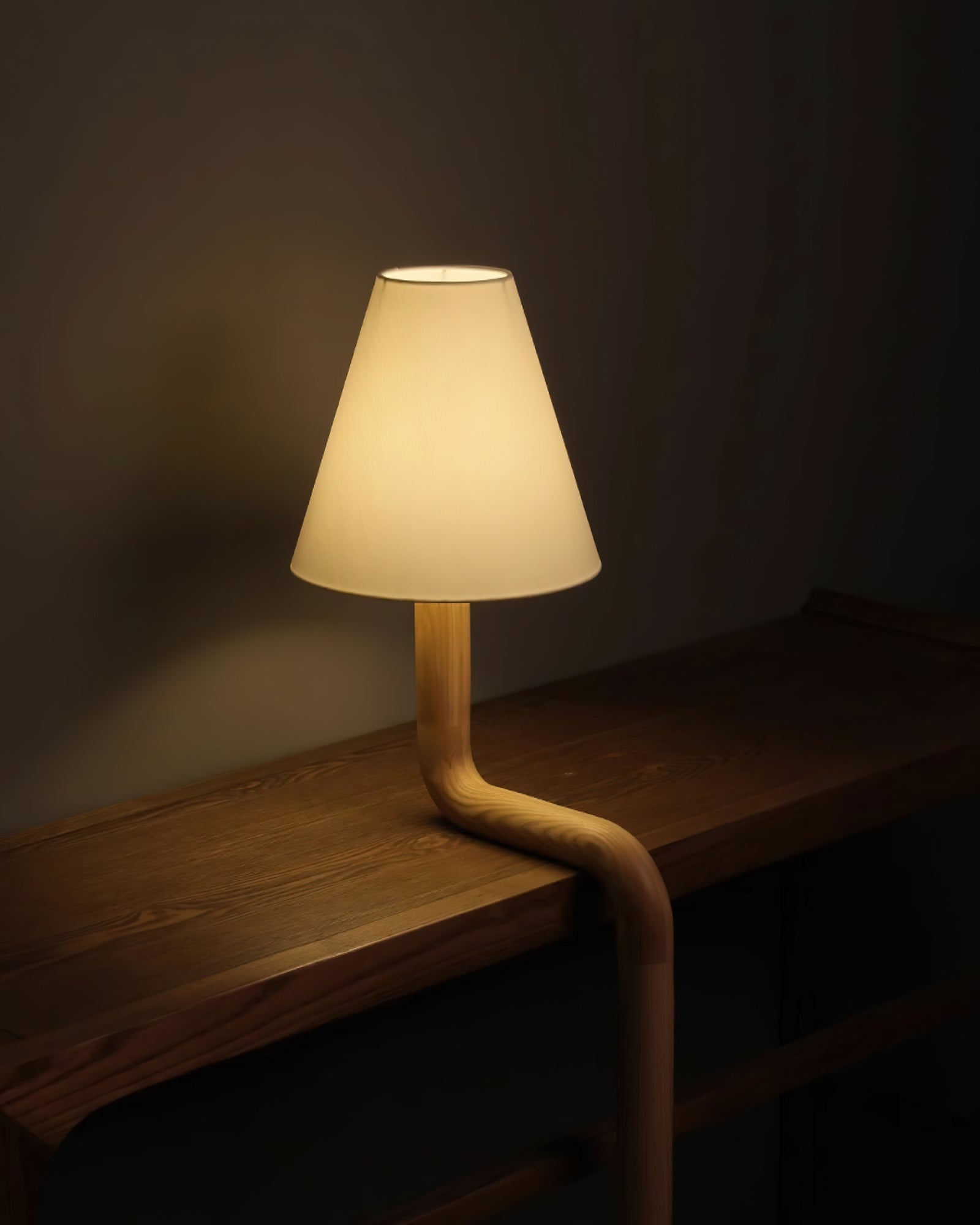 Velora Sculptural Bentwood Table Lamp