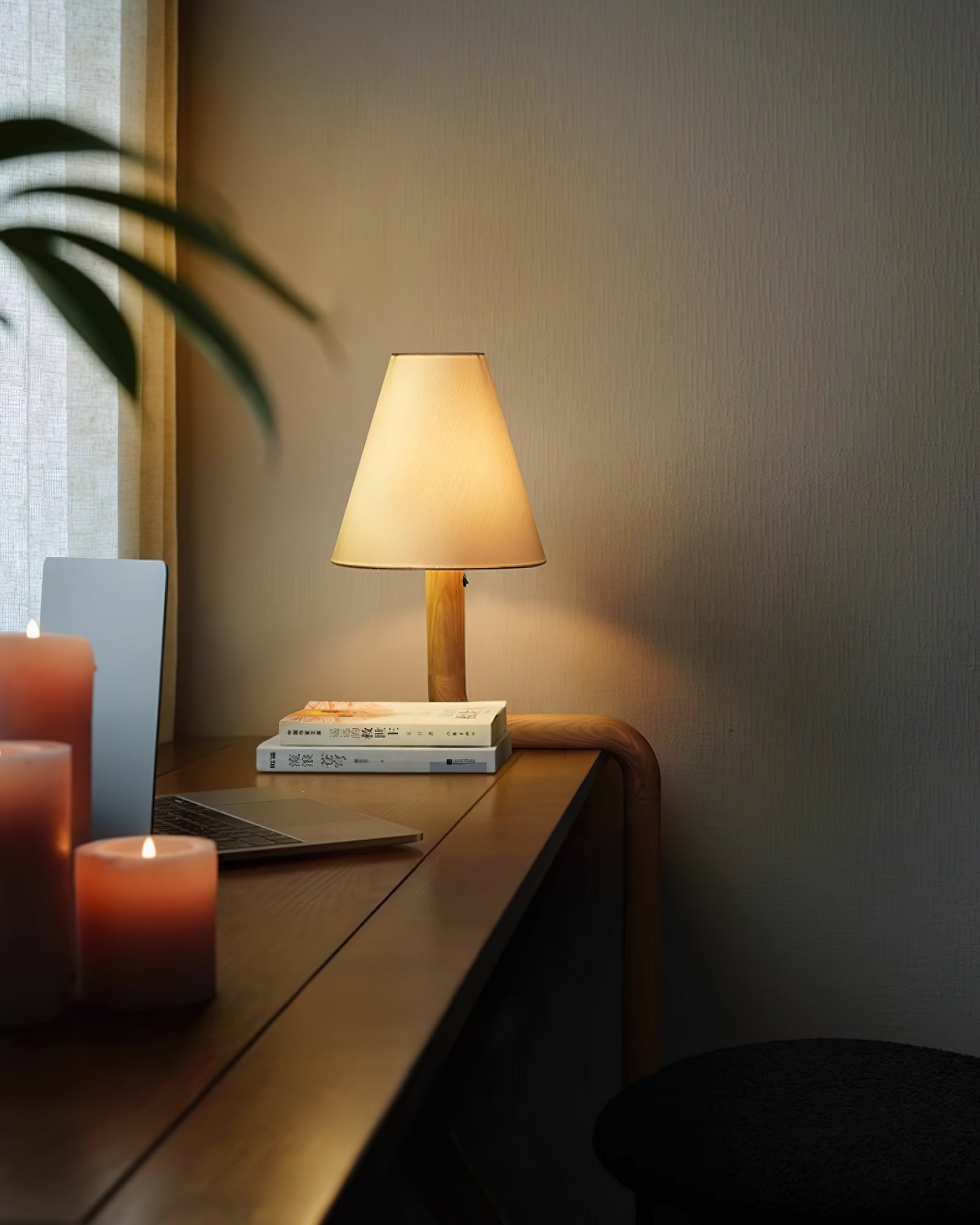 Velora Sculptural Bentwood Table Lamp