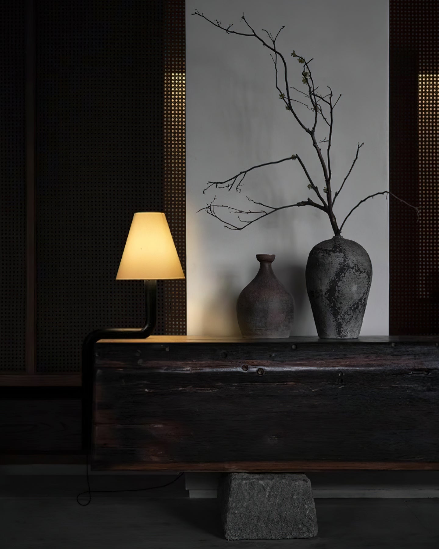 Velora Sculptural Bentwood Table Lamp