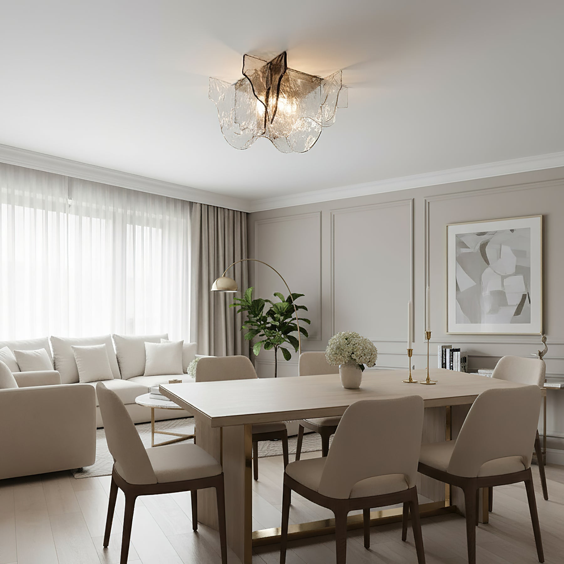 Vetra Murano Glass Ceiling Light